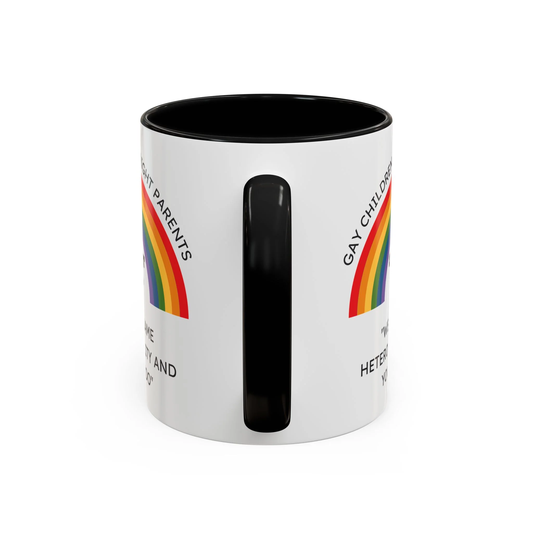 Gay Children of Straight Parents Support Group Accent Coffee Mug 11oz - Image 5