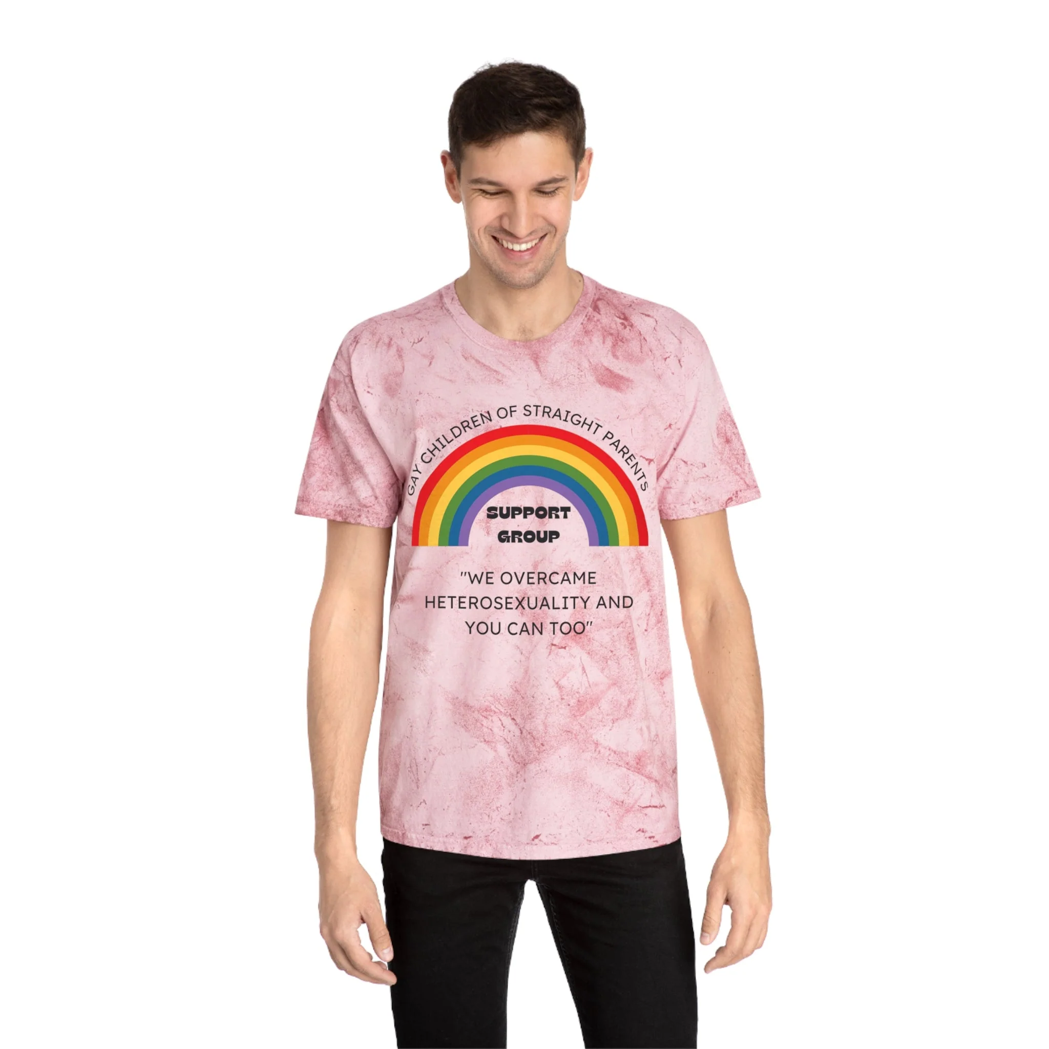 Gay Children of Straight Parents Support Group Unisex Color Blast T-Shirt - Image 11