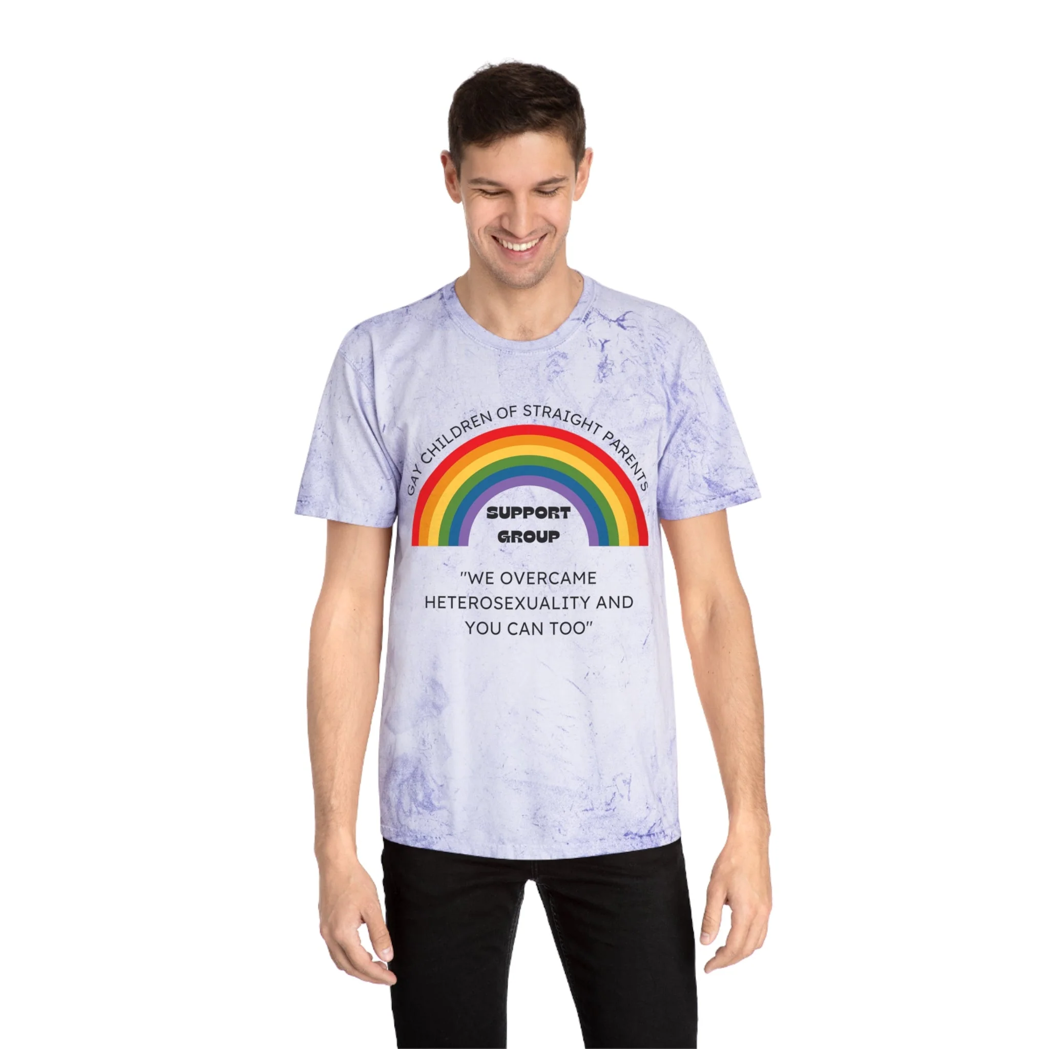 Gay Children of Straight Parents Support Group Unisex Color Blast T-Shirt - Image 3