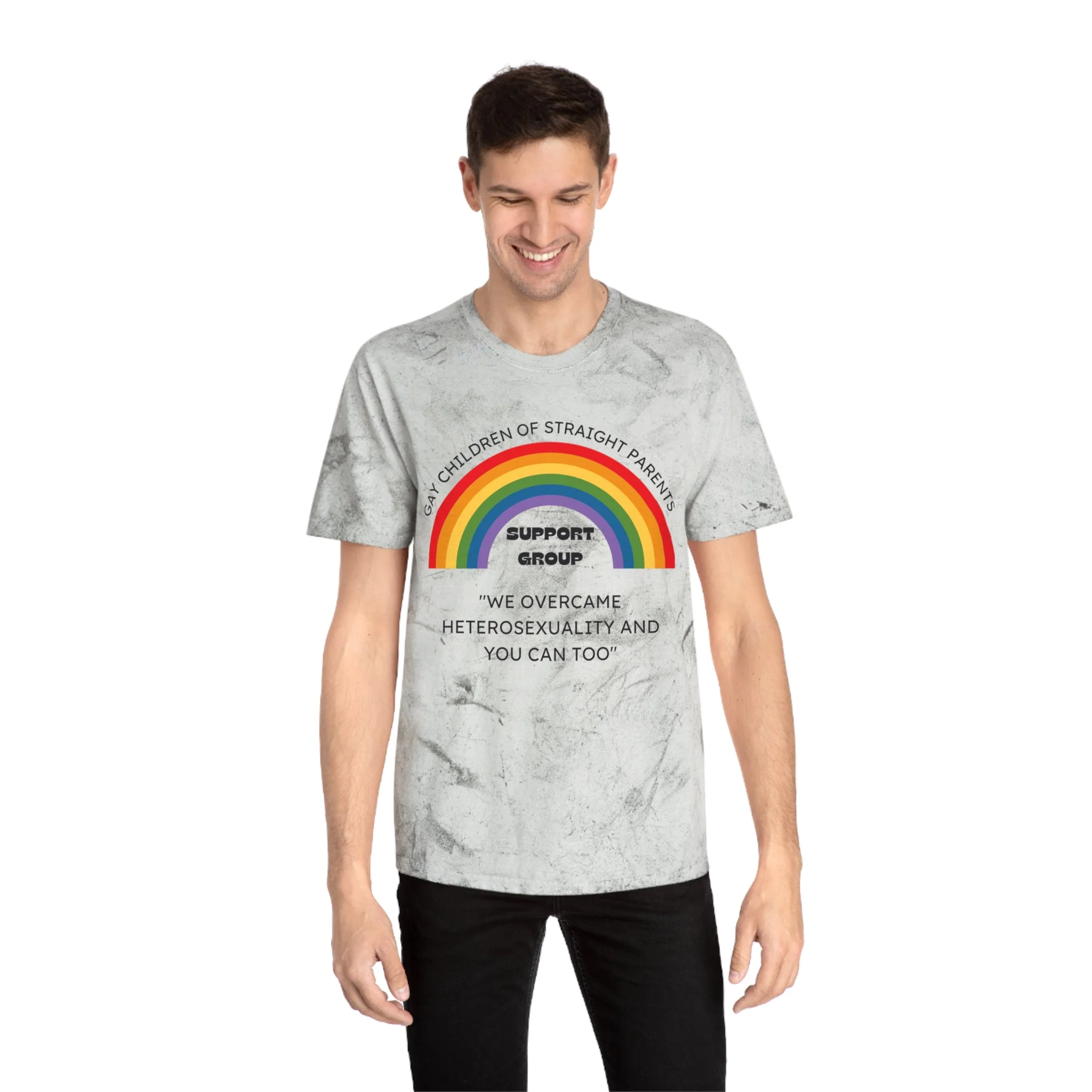 Gay Children of Straight Parents Support Group Unisex Color Blast T-Shirt - Image 7