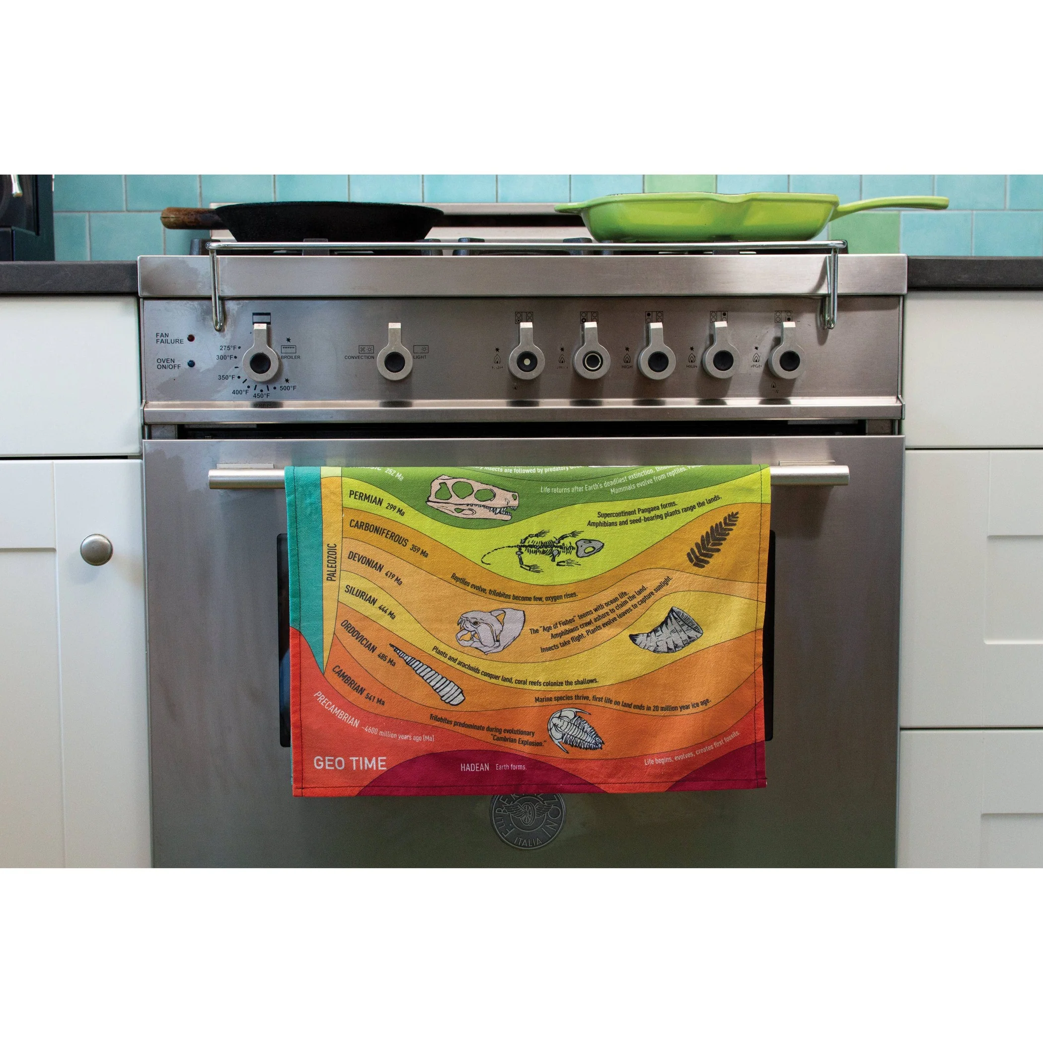 Geologic Time Towel | Kitchen Dish Tea Hand Towel | 17.25" x 25.5" - Image 2
