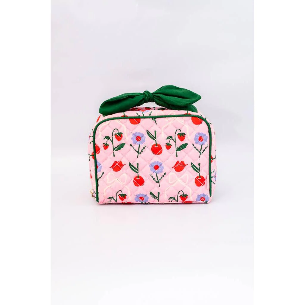 Ban.do Cherry Lips Getaway Toiletry Bag | Double Zipper Travel Kit Bag | 3.5'' x 5.5'' x 8'' - Image 5