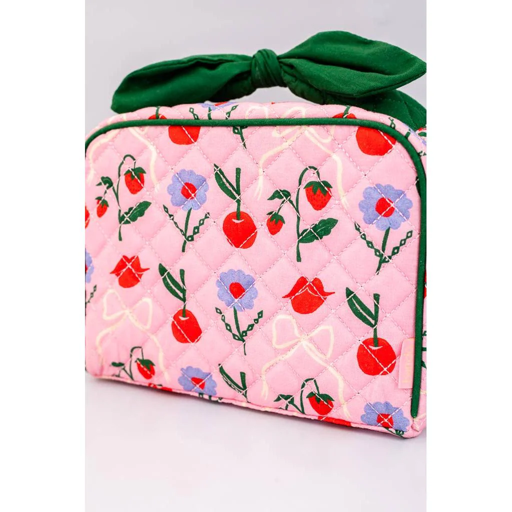 Ban.do Cherry Lips Getaway Toiletry Bag | Double Zipper Travel Kit Bag | 3.5'' x 5.5'' x 8'' - Image 6
