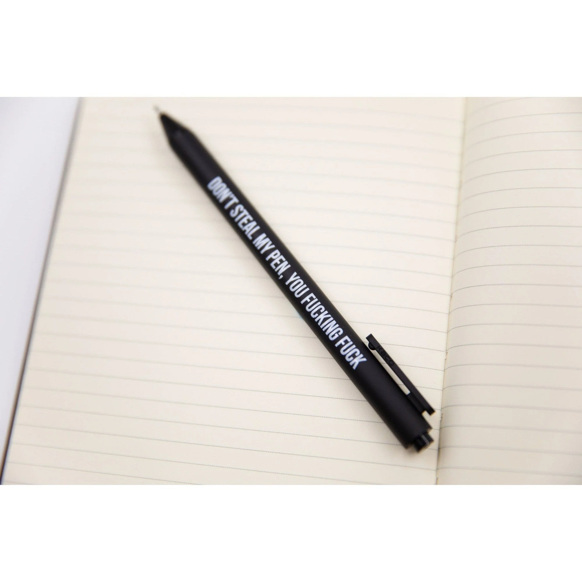Sweary Fuck Pens Cussing Pen Gift Set - 5 Black Gel Pens Rife with Profanity - Image 10