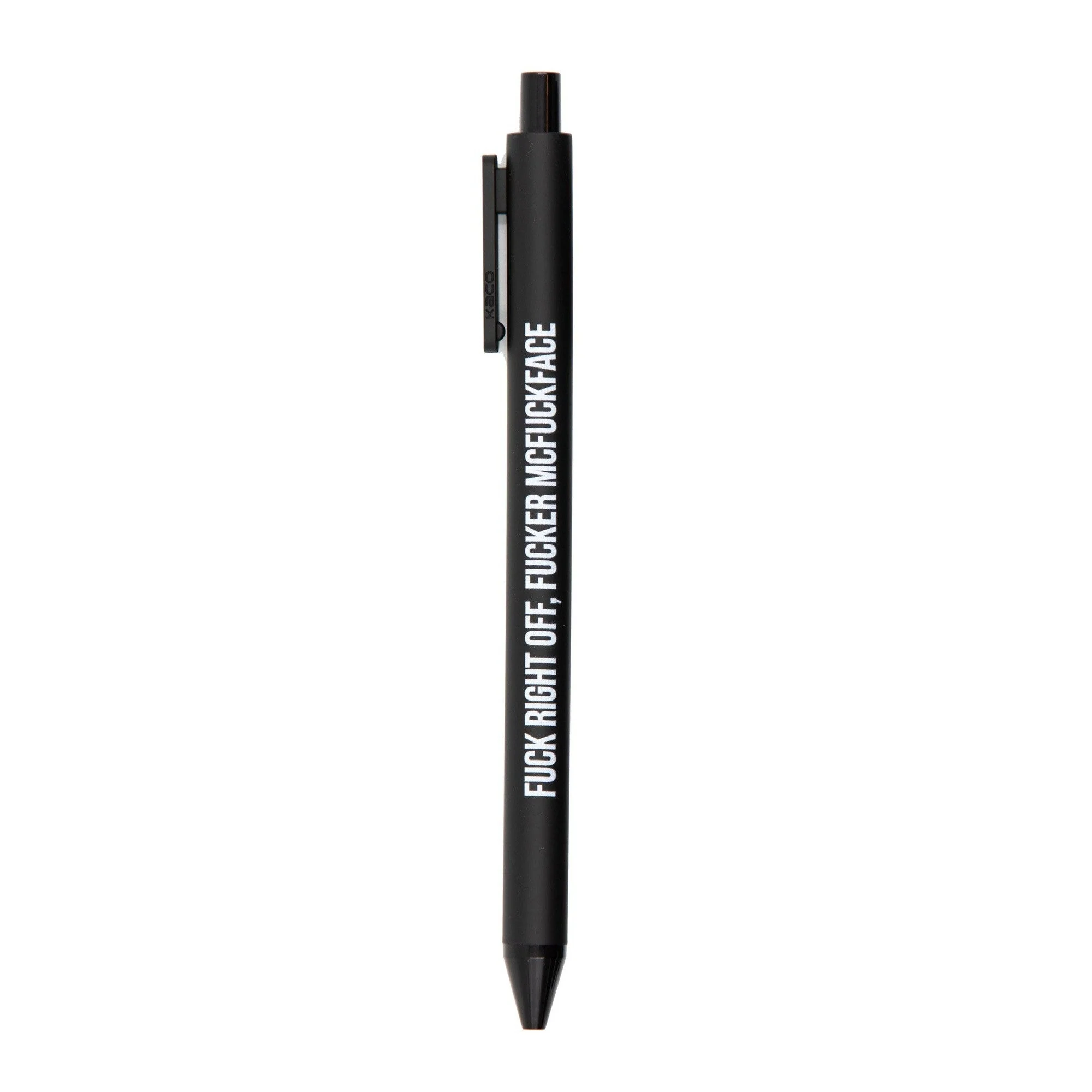 Sweary Fuck Pens Cussing Pen Gift Set - 5 Black Gel Pens Rife with Profanity - Image 12