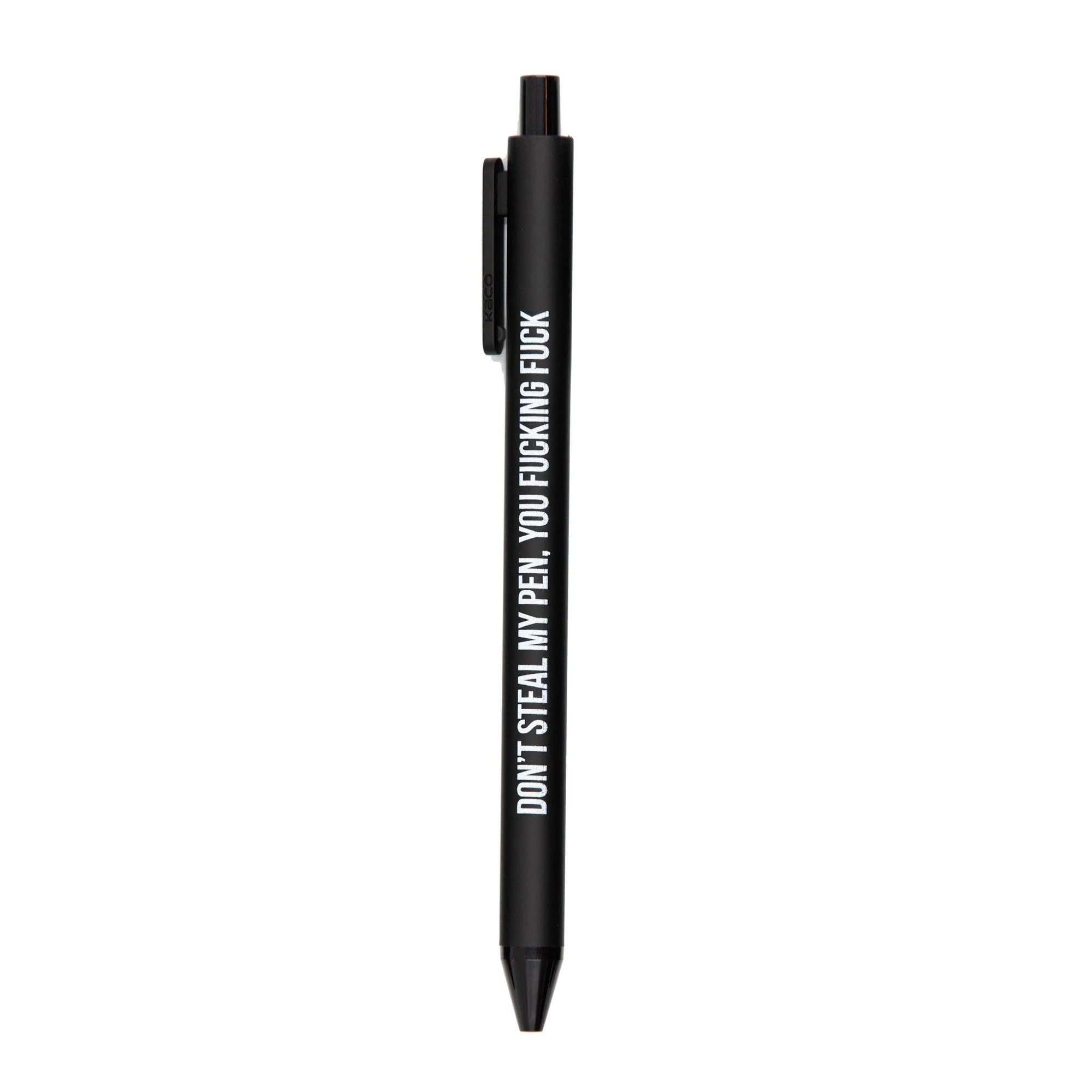 Sweary Fuck Pens Cussing Pen Gift Set - 5 Black Gel Pens Rife with Profanity - Image 13