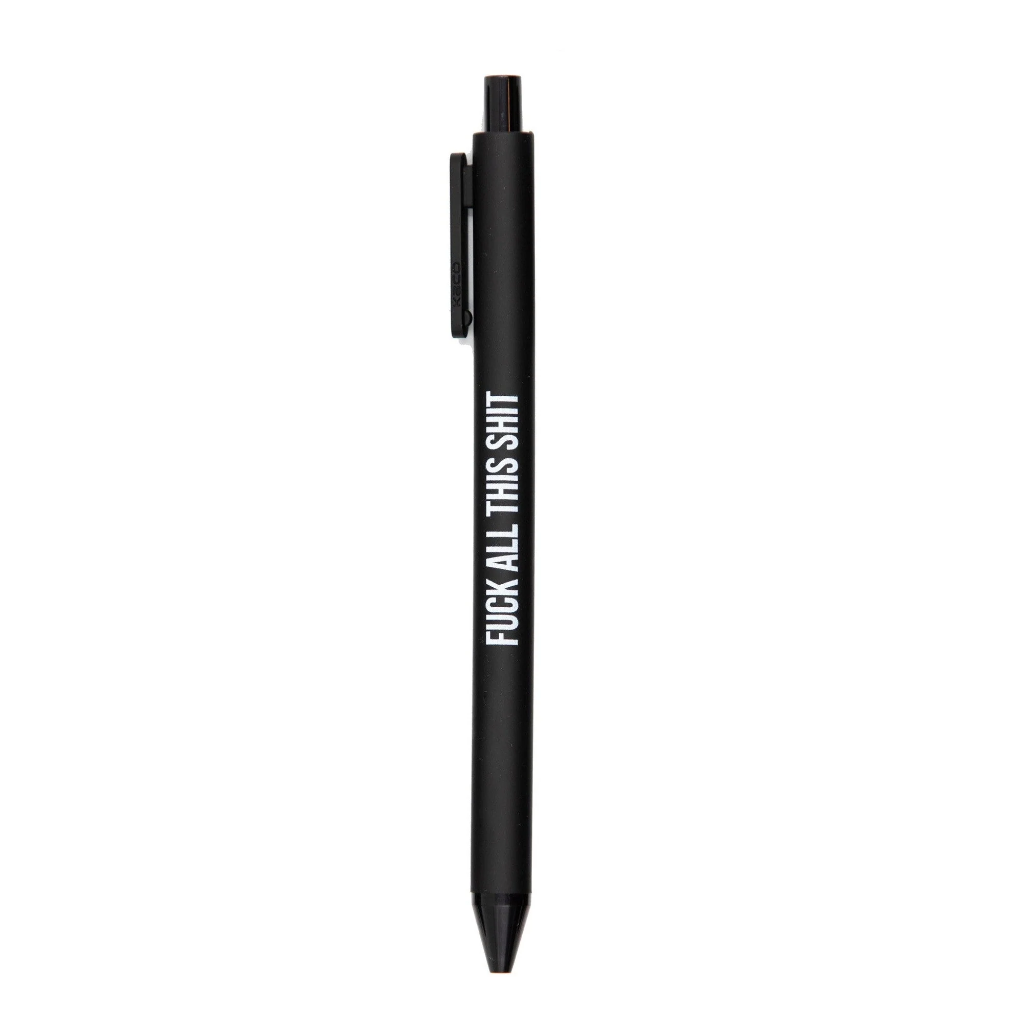 Sweary Fuck Pens Cussing Pen Gift Set - 5 Black Gel Pens Rife with Profanity - Image 14