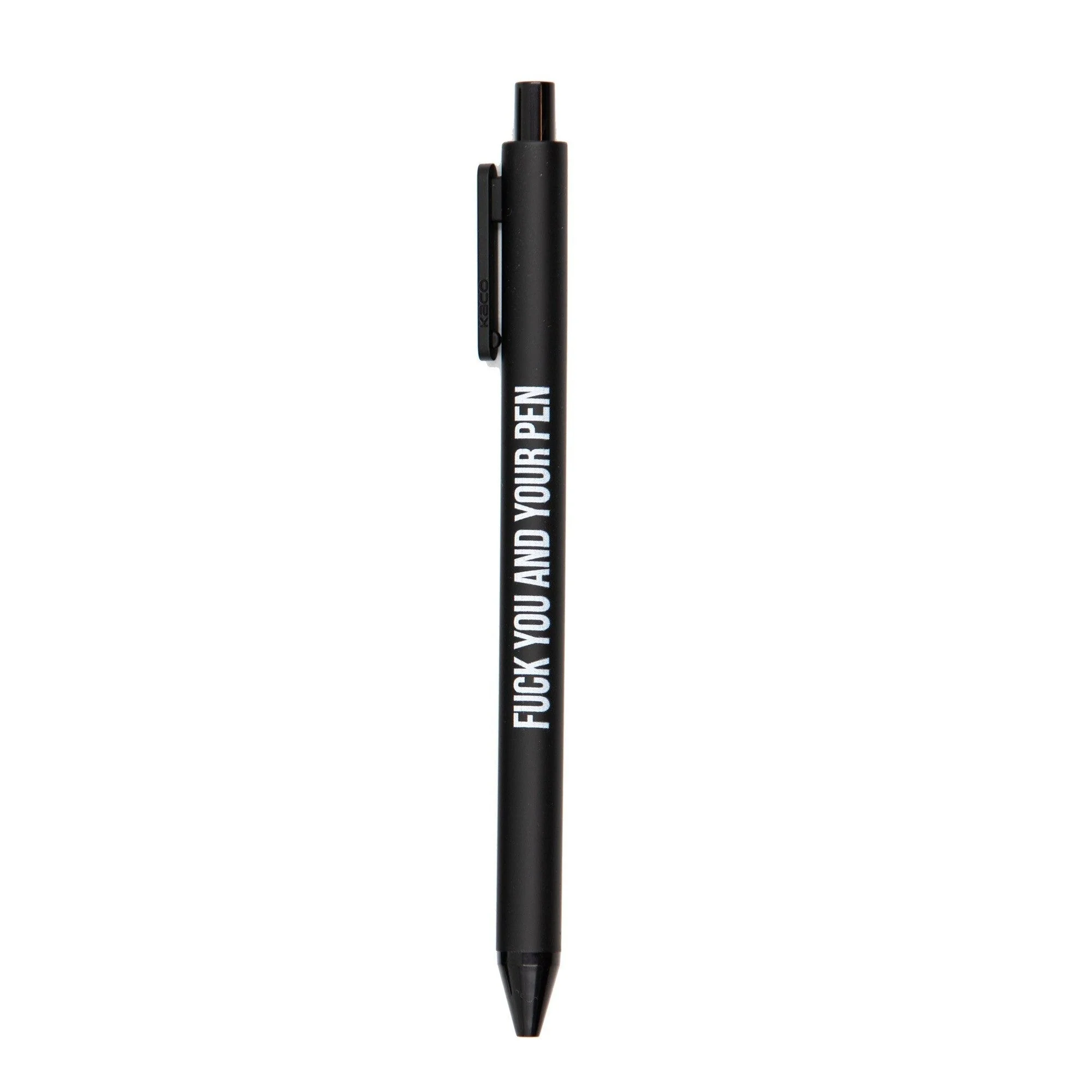 Sweary Fuck Pens Cussing Pen Gift Set - 5 Black Gel Pens Rife with Profanity - Image 16