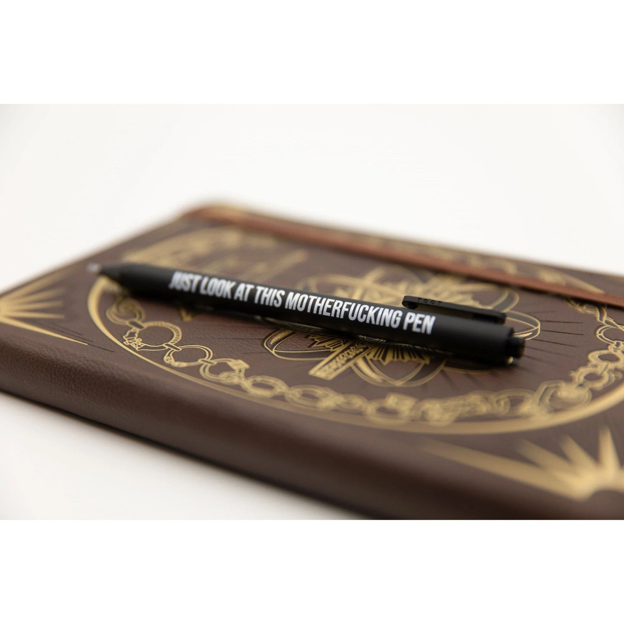 Sweary Fuck Pens Cussing Pen Gift Set - 5 Black Gel Pens Rife with Profanity - Image 4