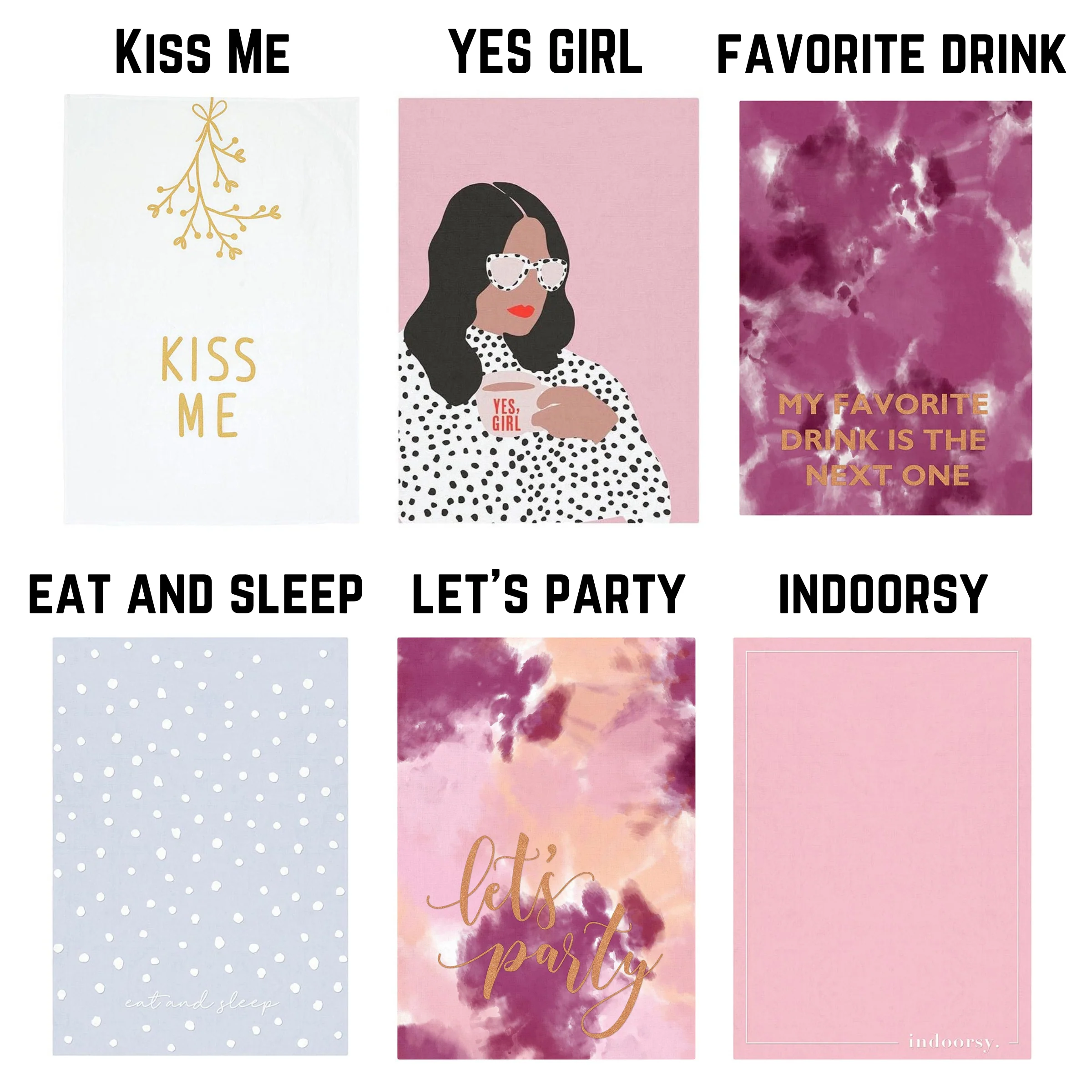Let's Party Tea Towel in a Gift Box | Cotton Dish Hand Kitchen Towel | 20" x 27.5" | Gift for Her - Image 6
