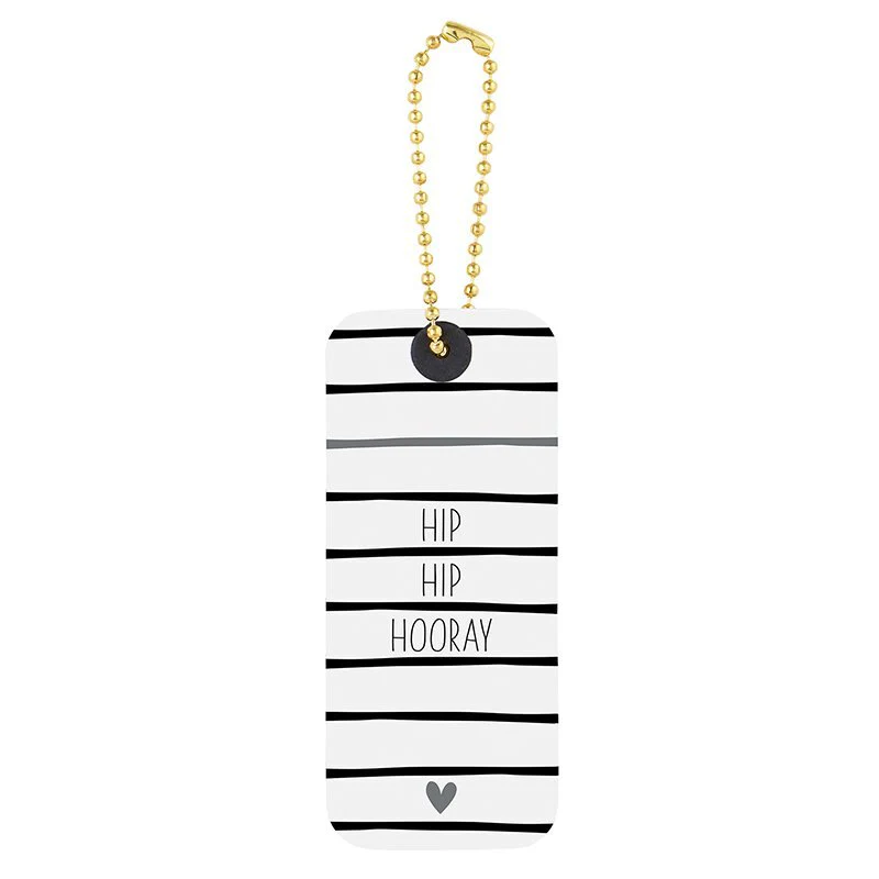 Gift Tag Book in Black and White | 24 Minimalist Tags with Gold Ball Chains - Image 6