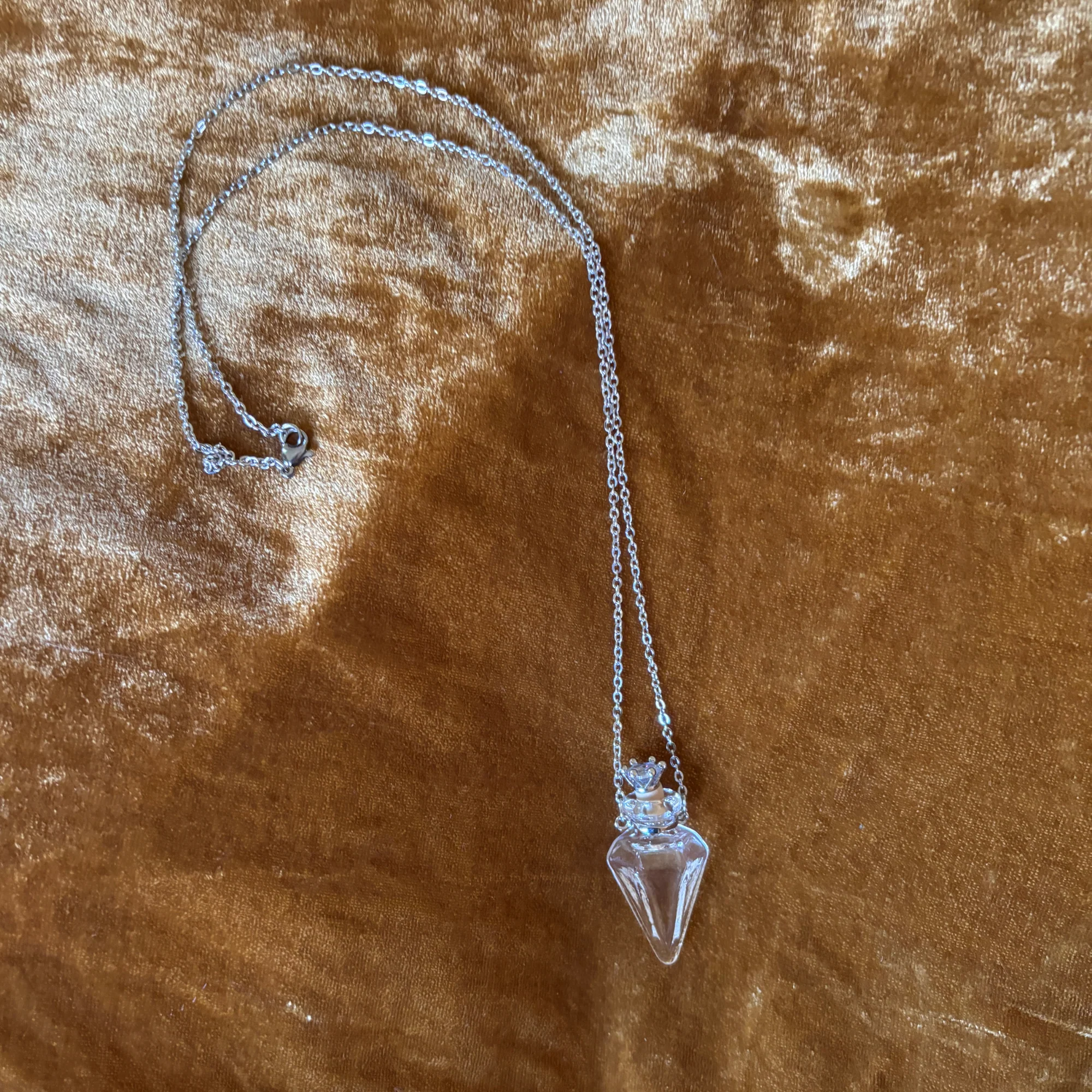 Glass Potion Bottle Necklace | Opens! Witchy Apothecary Pendant - Image 5
