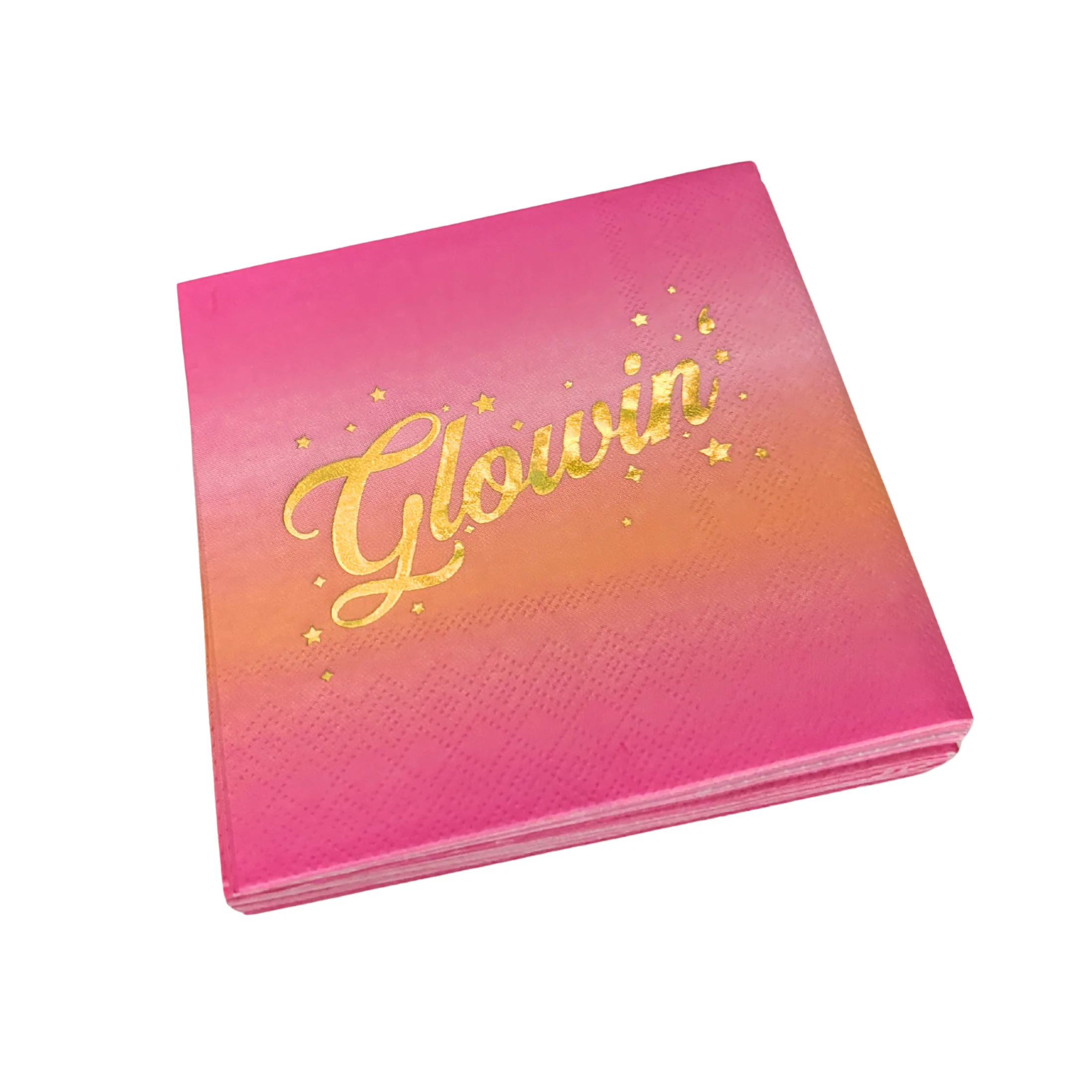 Glowin' Foil Beverage Napkins | Cocktail Paper Party Napkin | 5" Square - Image 5