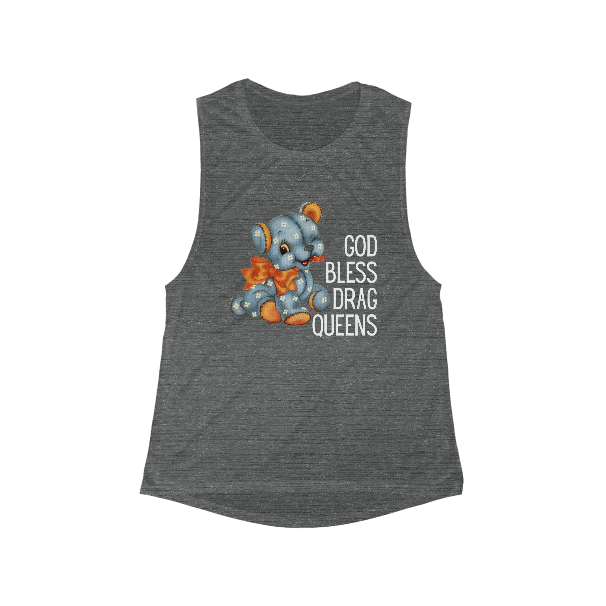 God Bless Drag Queens Flowy Scoop Muscle Tank - Image 2