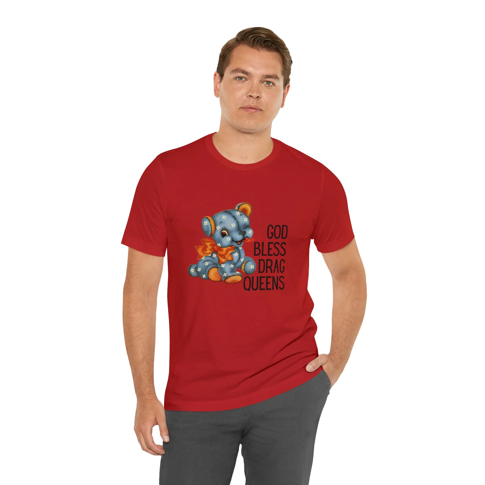 God Bless Drag Queens Jersey Short Sleeve Tee [Multiple Color Options] - Image 98