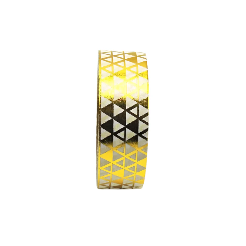Gold Triangle Washi Tape in metallic trendy print | Gift Wrapping and Craft Tape