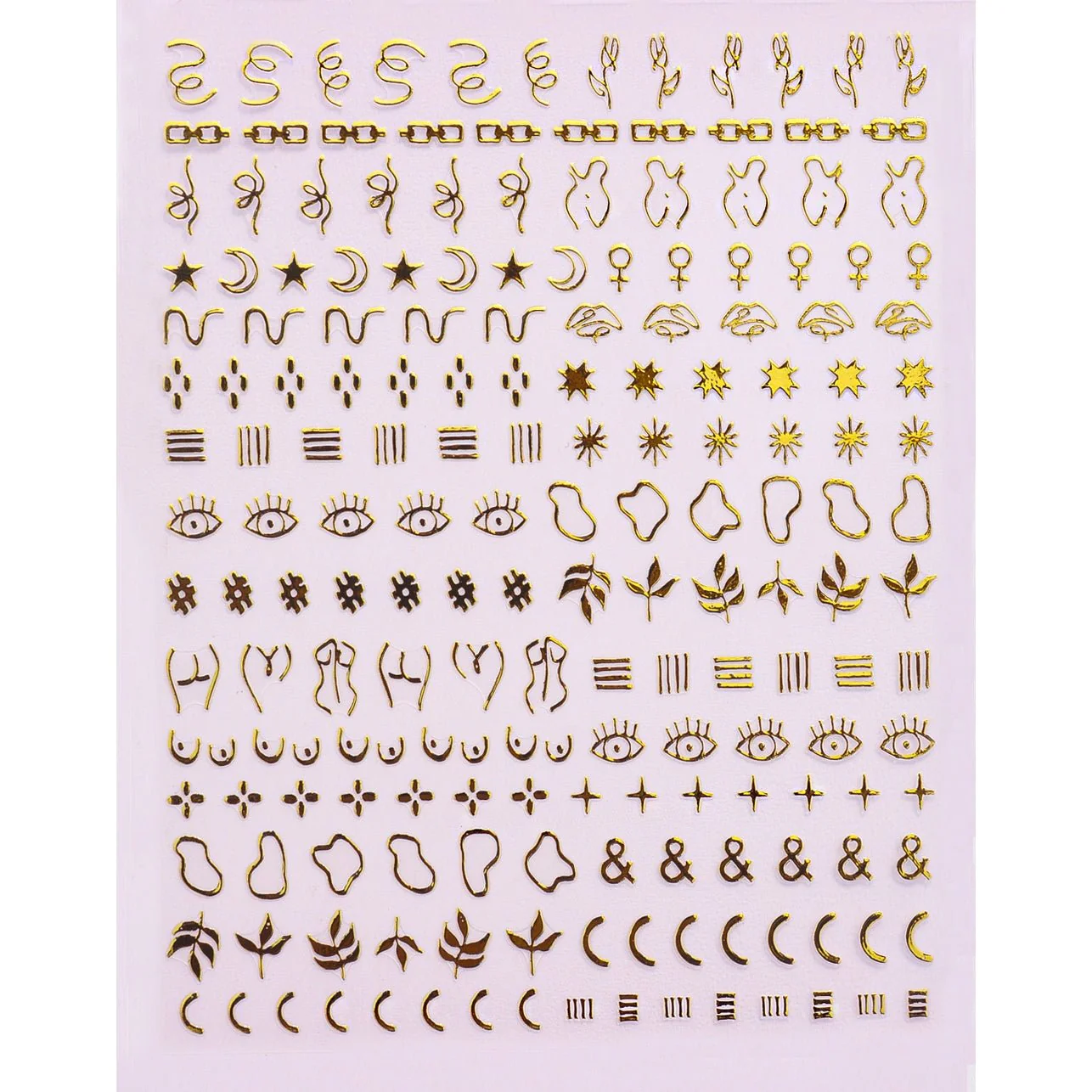 Golden Hour Nail Art Sticker Set | Vegan & Cruelty-Free | Use on Polish, Gel, or Natural Nails - Image 5