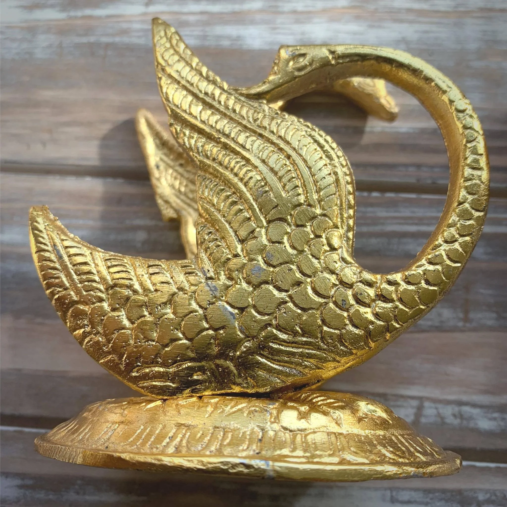 Golden Swan Cocktail Napkin or Mail Holder – Elegant Decor Figurine Gift for Home & Office - Image 5
