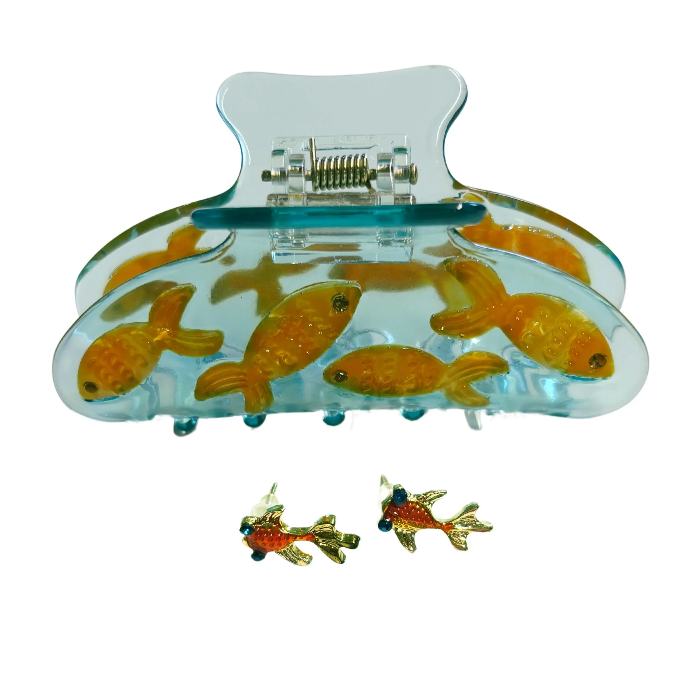 Goldfish Hair Claw and Earrings Gift Set | Gifts for Her | Gift Box - Image 5