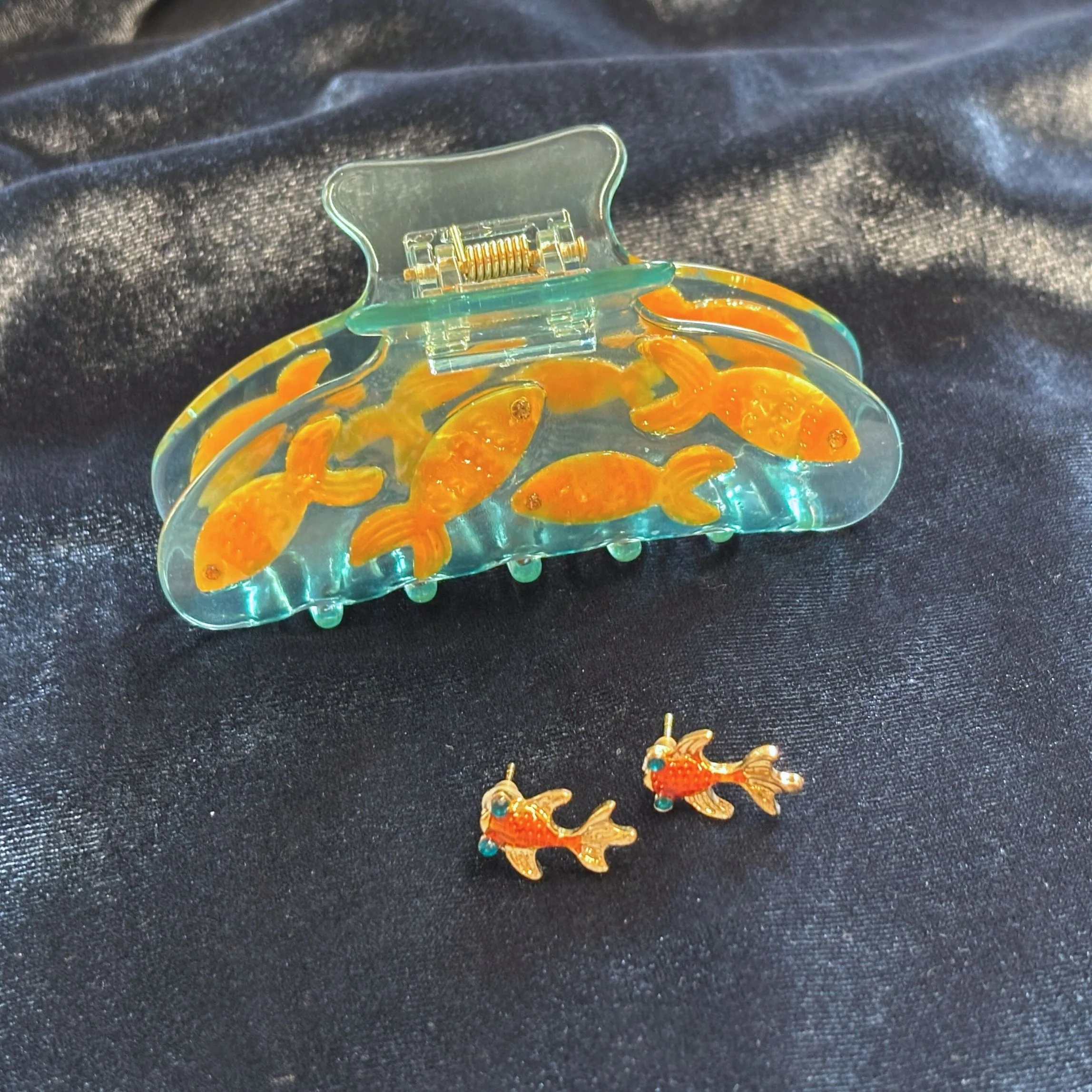 Goldfish Hair Claw and Earrings Gift Set | Gifts for Her | Gift Box - Image 6