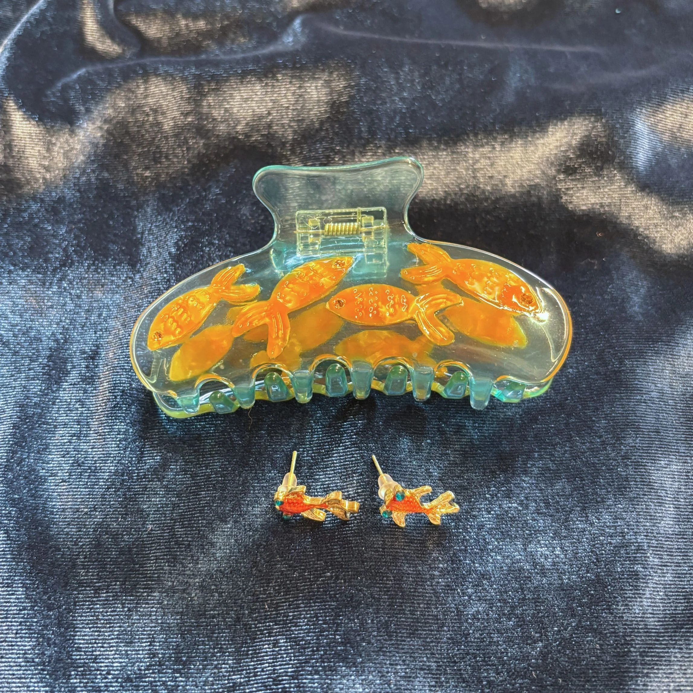 Goldfish Hair Claw and Earrings Gift Set | Gifts for Her | Gift Box - Image 7