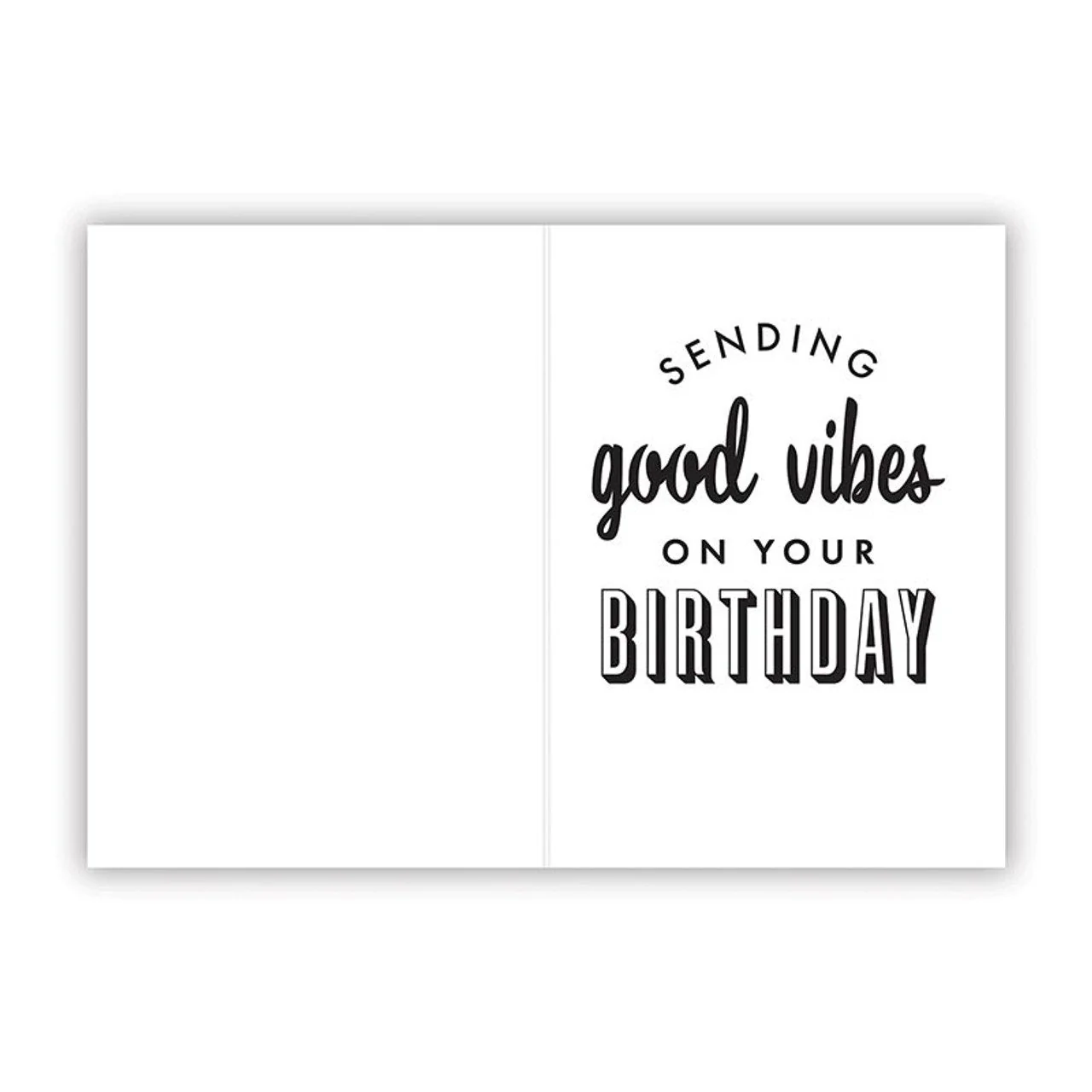 Good Vibes Motel Style Keychain with "Good Vibes on Your Birthday" Greeting Card | Gift for Her - Image 4