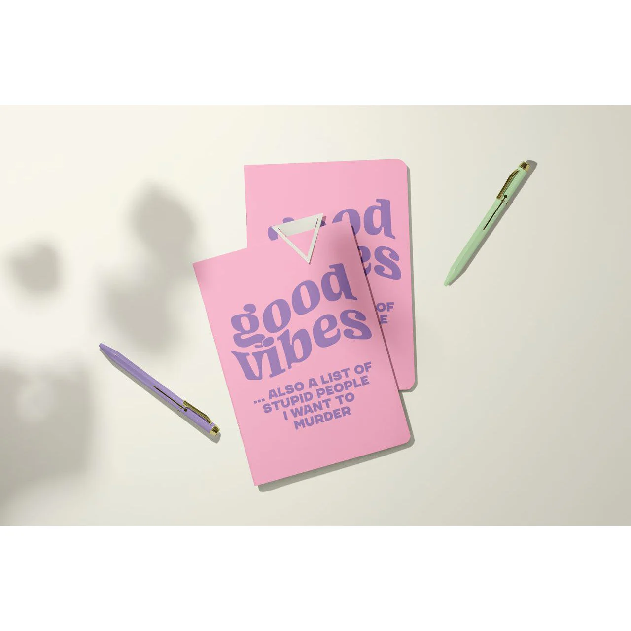 Good Vibes + Stupid People Mini Pocket Journal | Mini Notebook | 40 Pages - Image 3