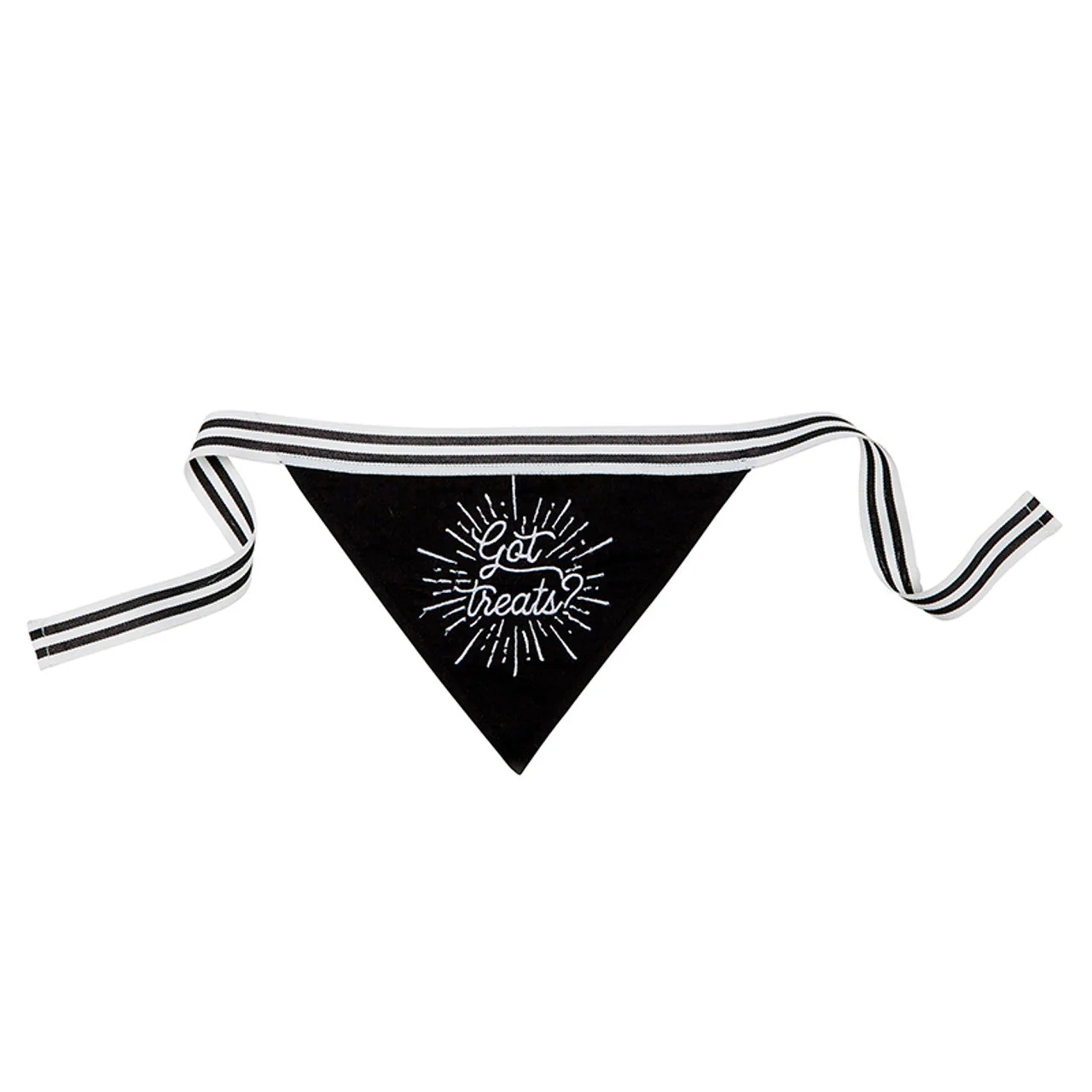 Got Treats Black Pet Bandana  | 9" W x 6" H - Image 3