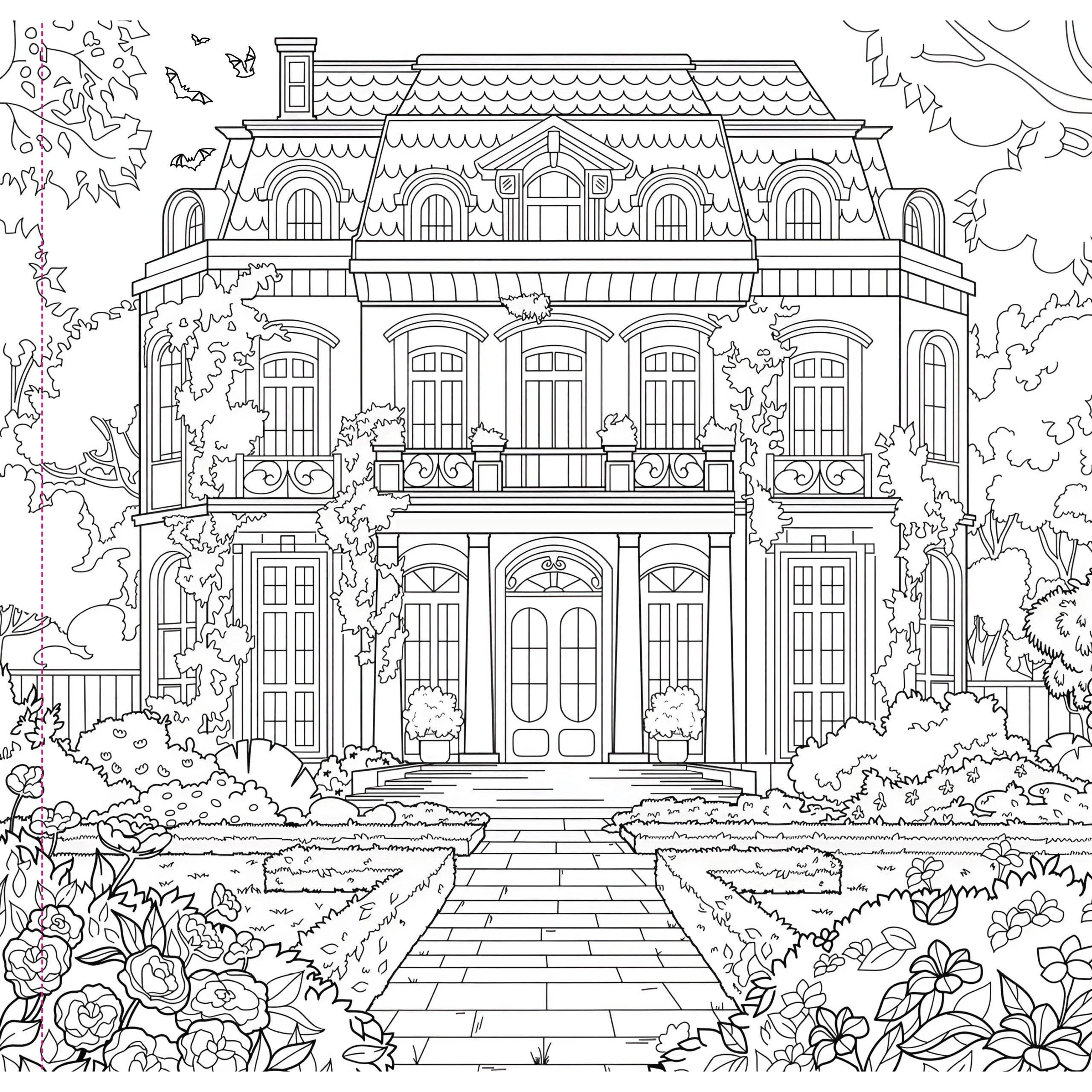 Goth Garden Adult Coloring Book | Darkly Romantic Floral Designs - Image 3
