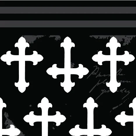 Mall Goth Gothic Crosses Knee High Socks - Image 12