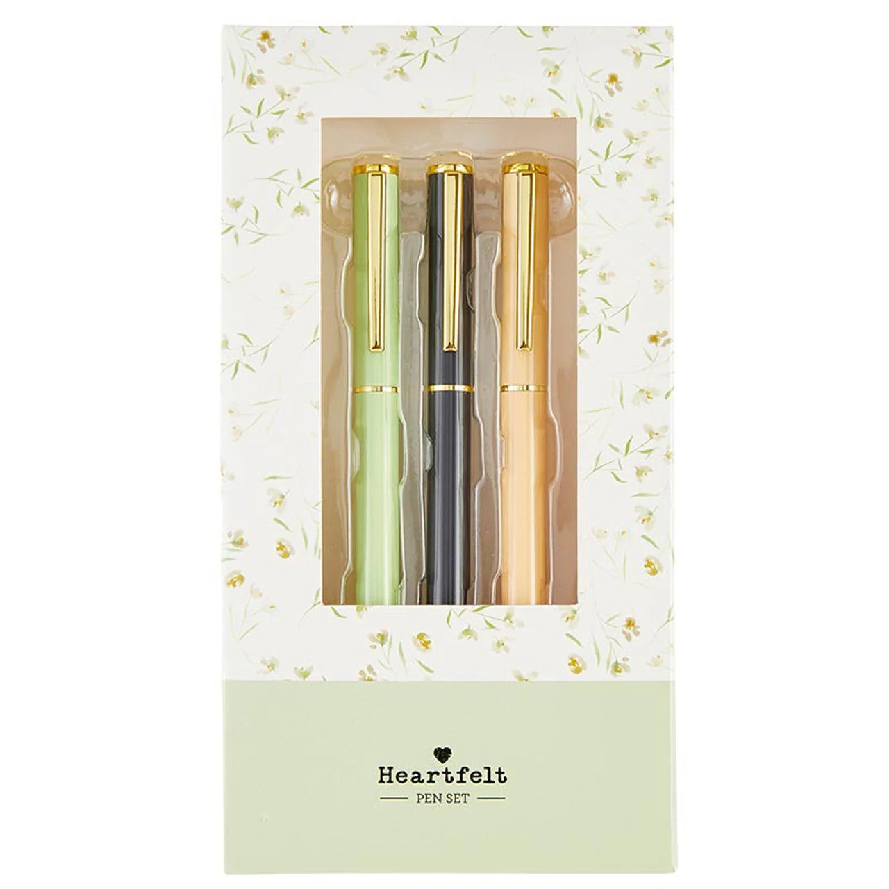 Gratitude 3 Piece Pen Set | Set Of 3 Giftable Pens in Floral Box | Refillable | Gifts For Her - Image 3