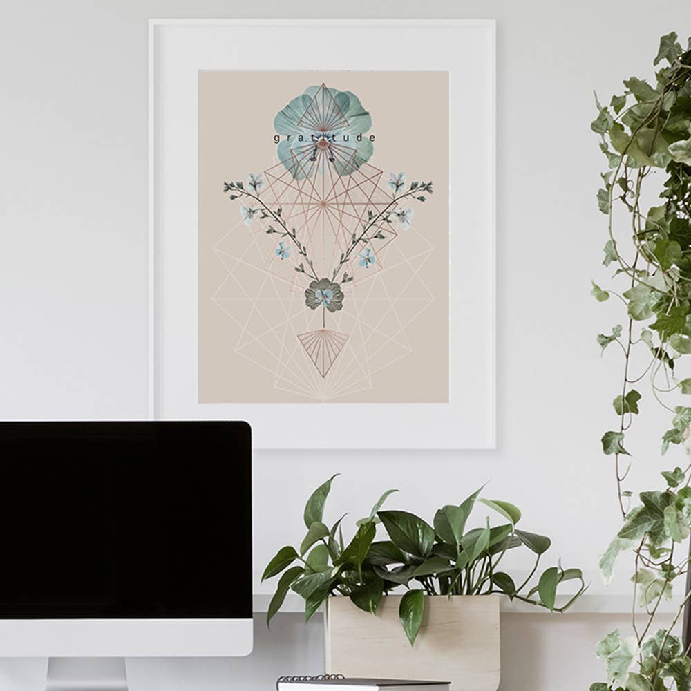 Gratitude Shift 11" x 14" Art Print | Copper Details | Unframed | Gift for Her - Image 2