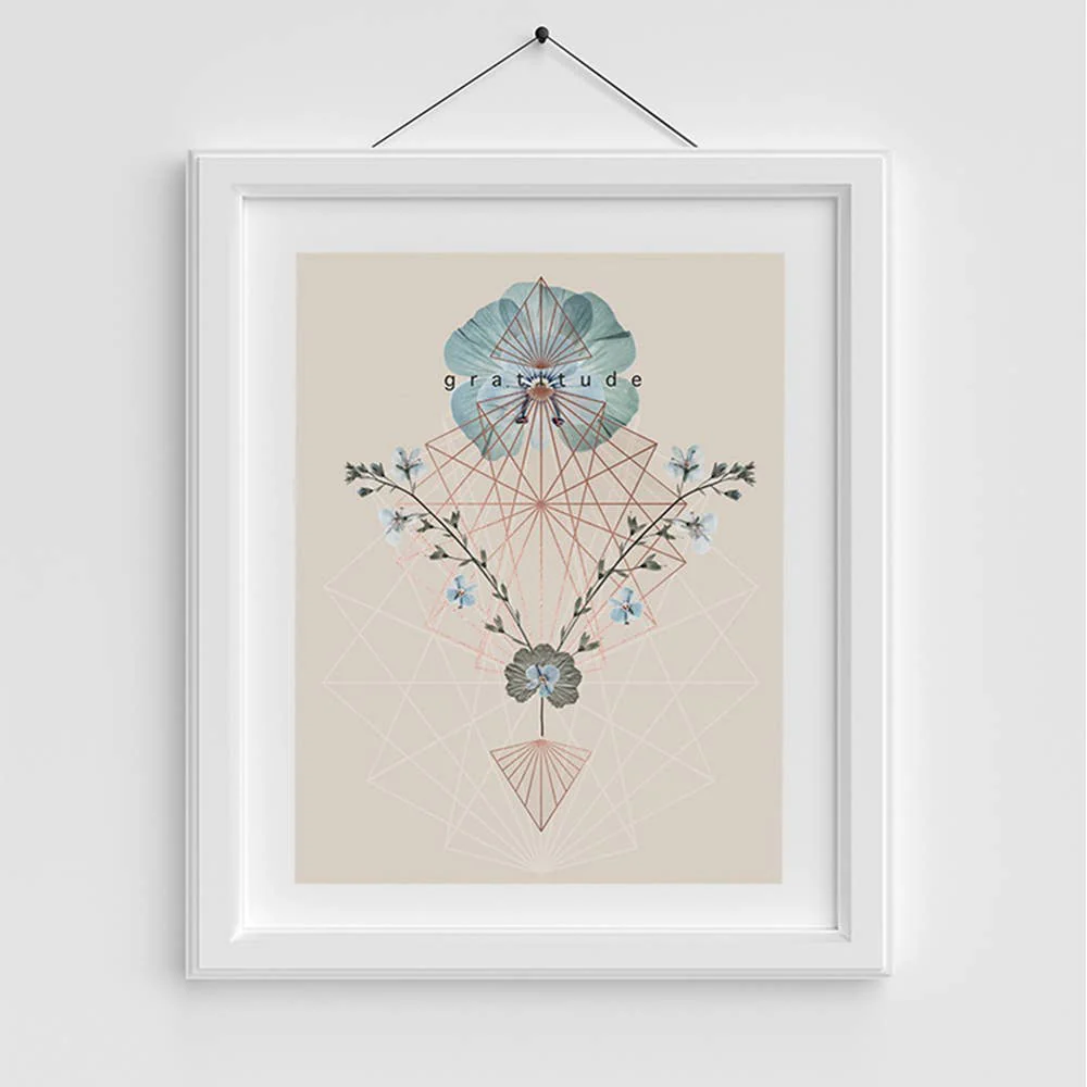 Gratitude Shift 11" x 14" Art Print | Copper Details | Unframed | Gift for Her - Image 4
