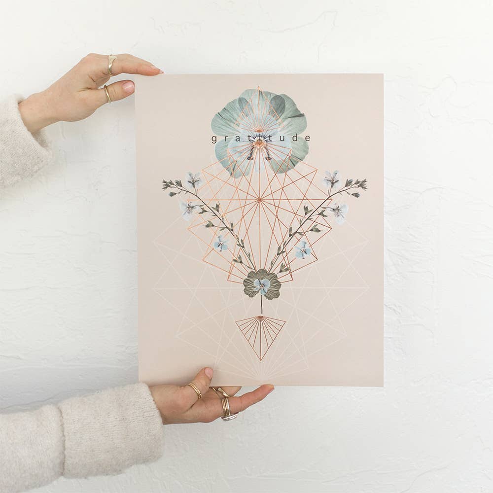 Gratitude Shift 11" x 14" Art Print | Copper Details | Unframed | Gift for Her - Image 7