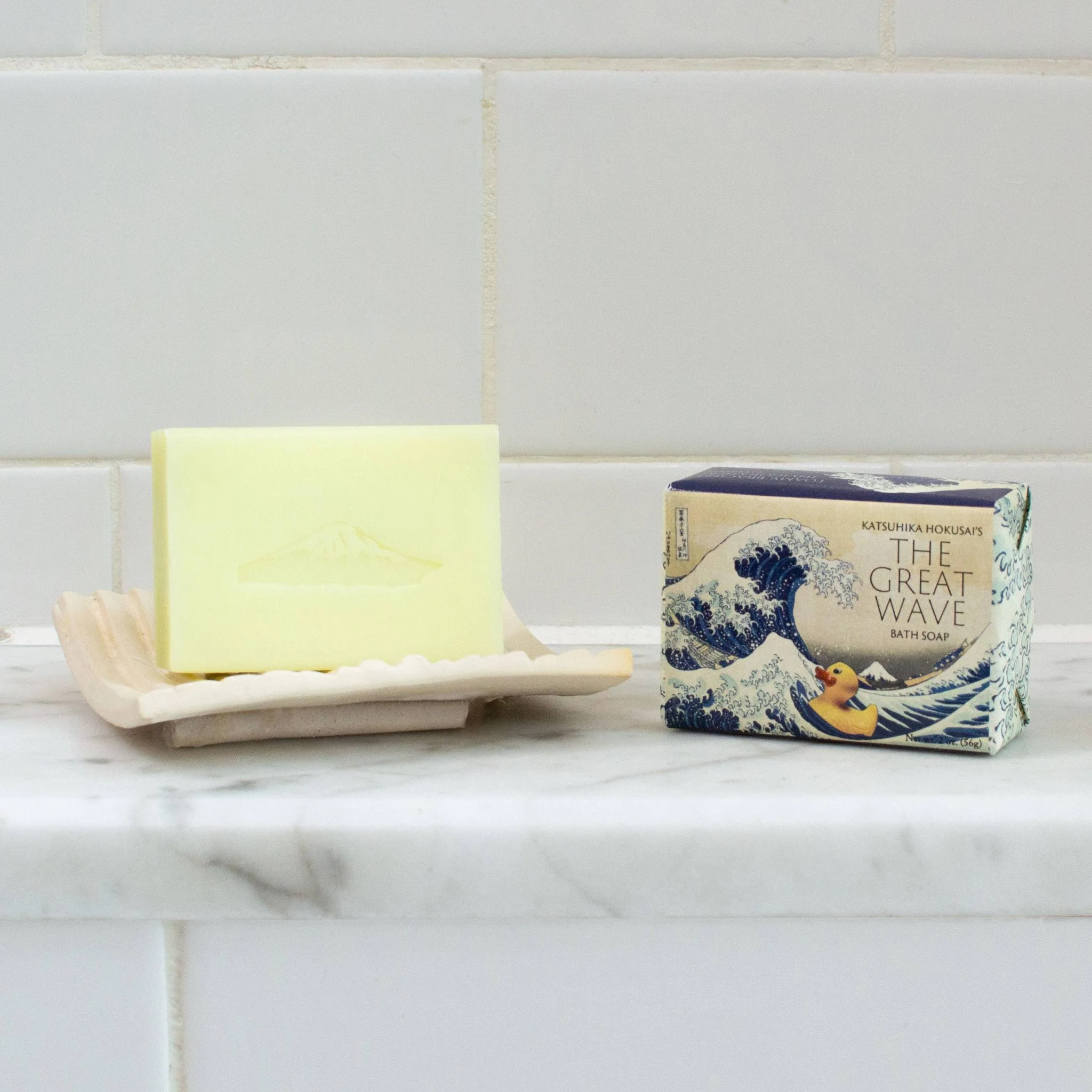 Great Wave Mini Bath Soap in Cucumber Olive Oil Scent | Body Bar Cleanser | 2 oz. - Image 2