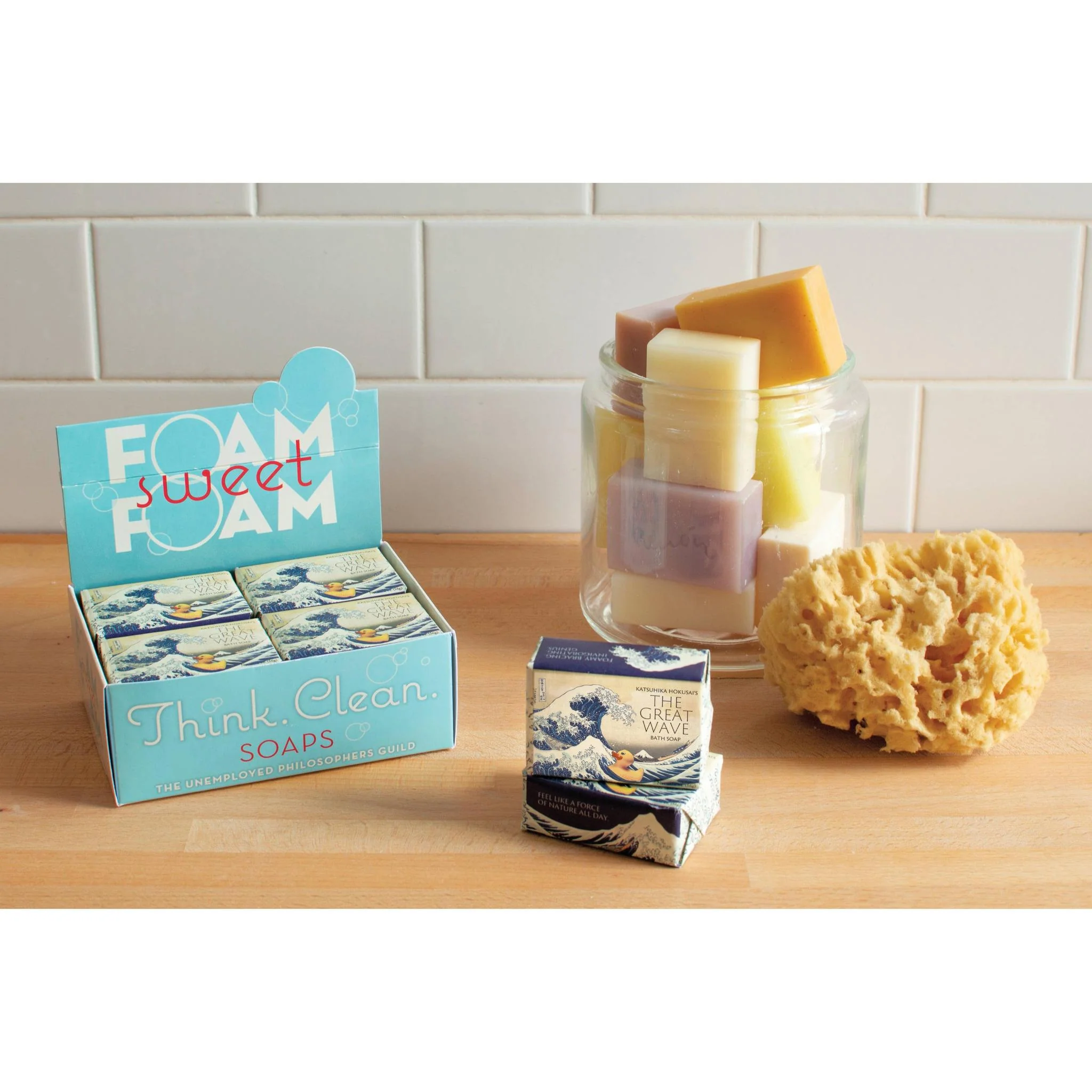 Great Wave Mini Bath Soap in Cucumber Olive Oil Scent | Body Bar Cleanser | 2 oz. - Image 3