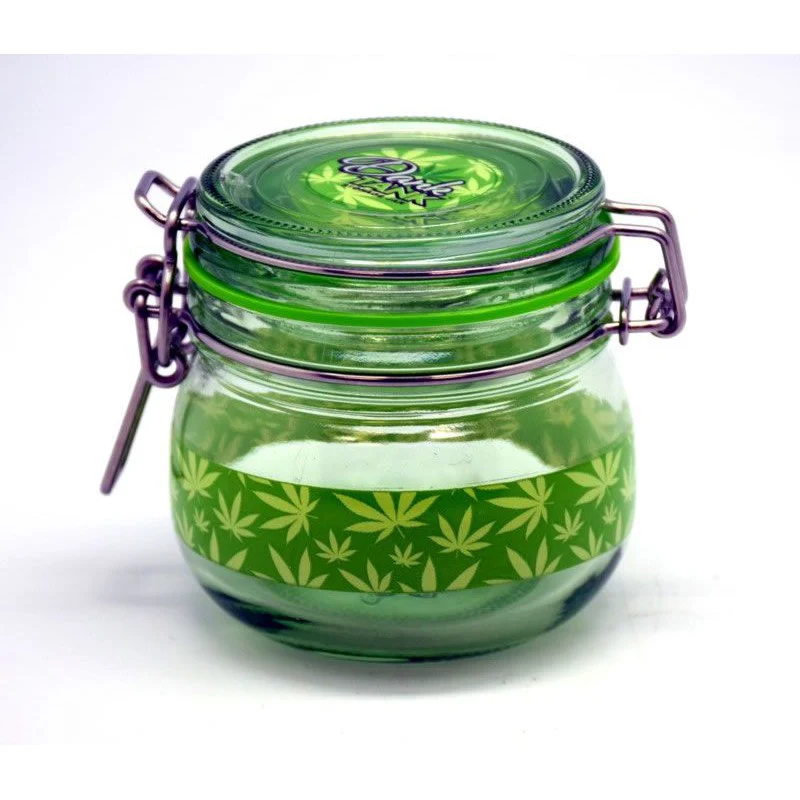 Green Leaf Dank Tank | Airtight Glass Storage Jar - Image 2