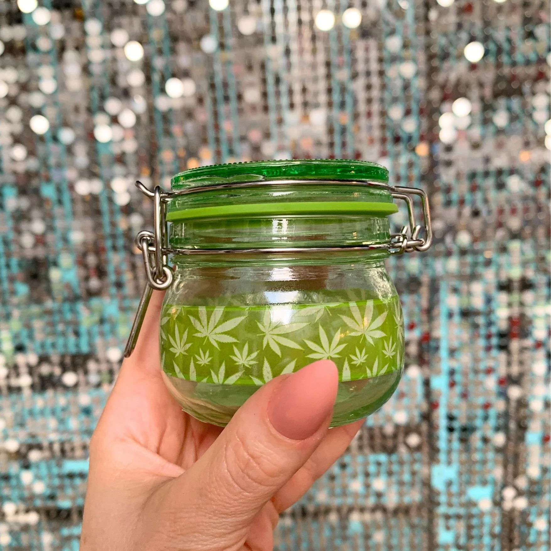 Green Leaf Dank Tank | Airtight Glass Storage Jar - Image 7