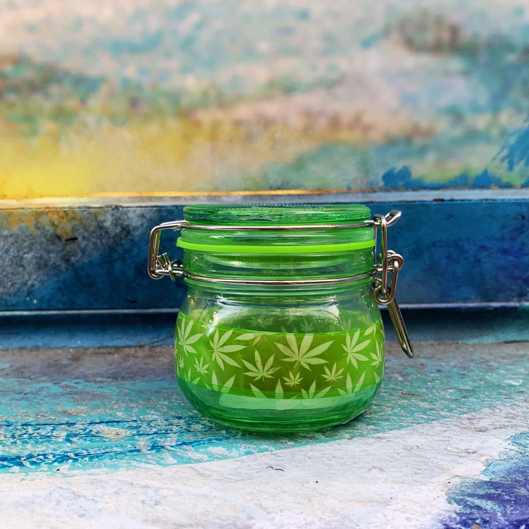 Green Leaf Dank Tank | Airtight Glass Storage Jar - Image 8