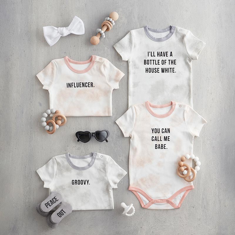 Groovy Baby Snapshirt in Tie Dye-Grey | Unisex Cotton Baby Infant Body Suit | Size 6-12 Months - Image 3
