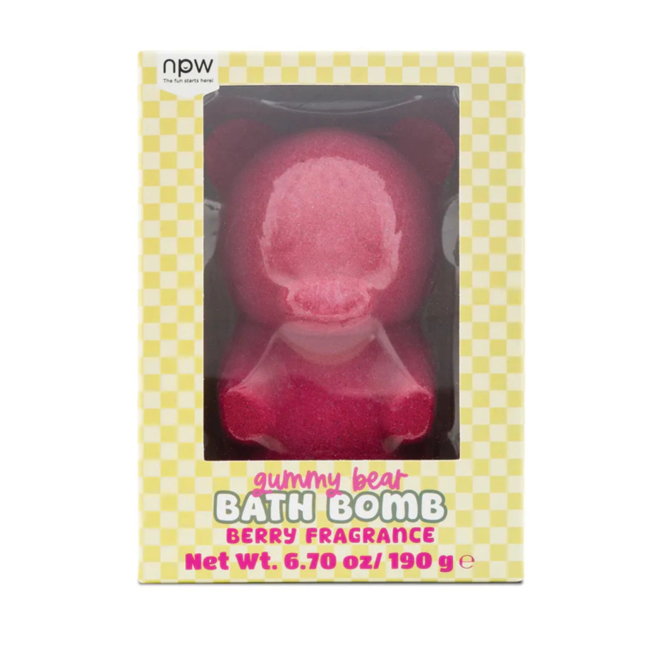 Pink Gummy Bear Bath Bomb | Berry-Scented Fizzing Bath Bomb - Image 2