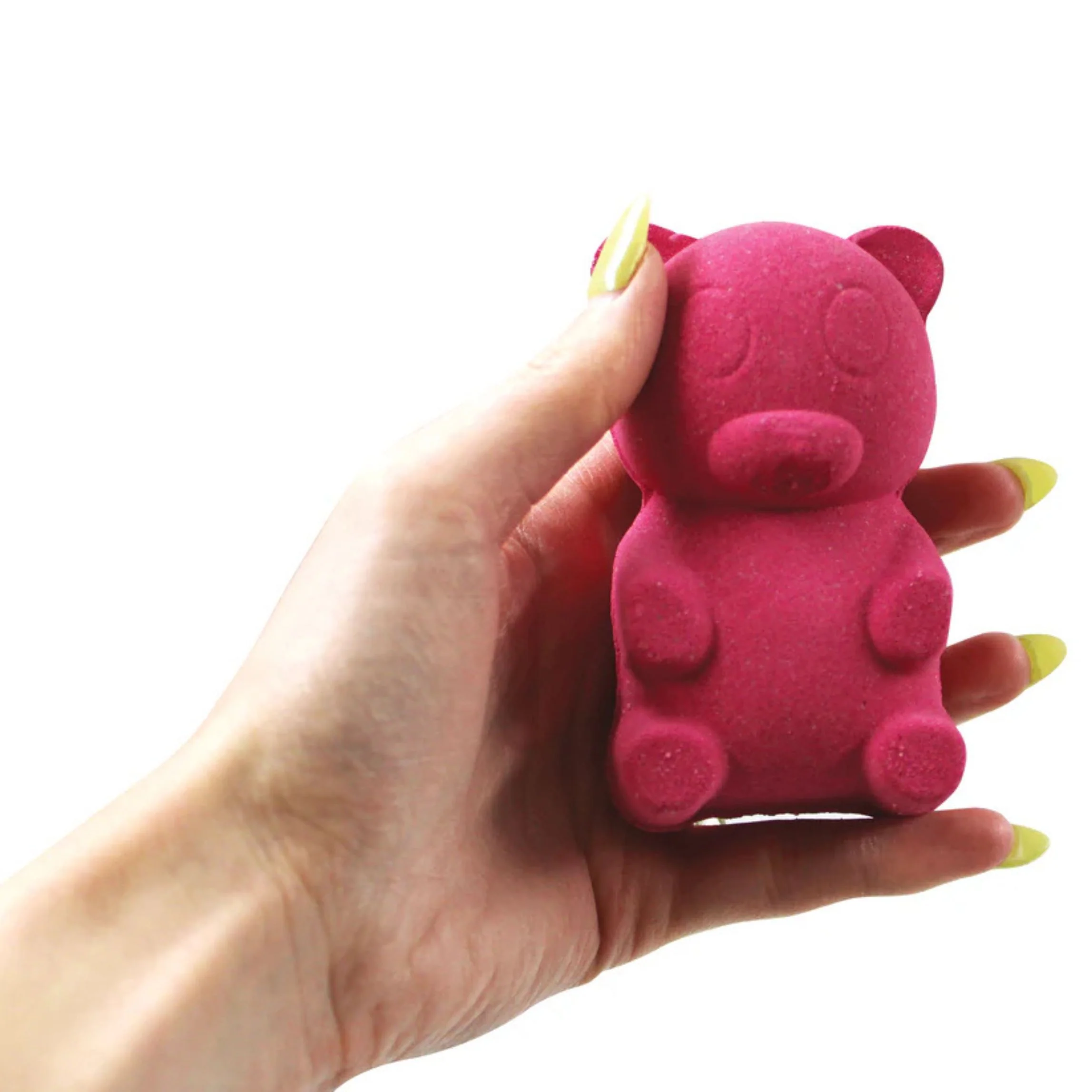 Pink Gummy Bear Bath Bomb | Berry-Scented Fizzing Bath Bomb - Image 3