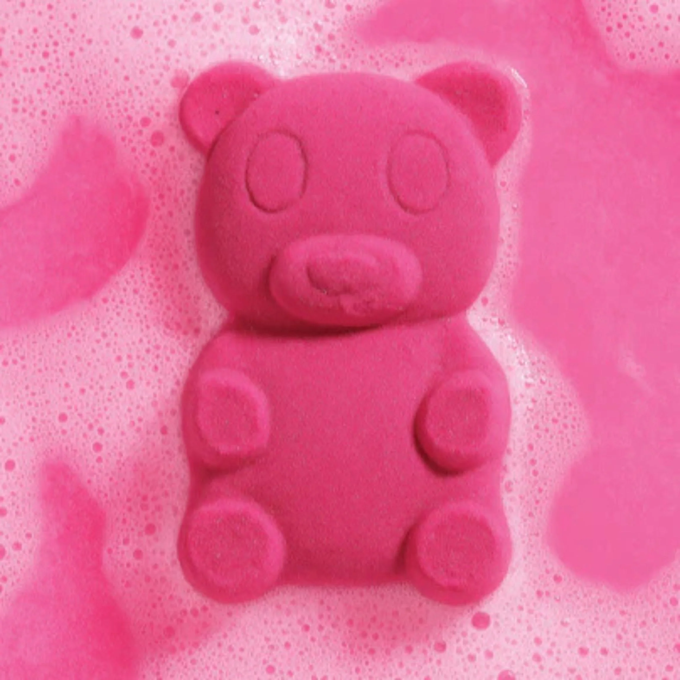 Pink Gummy Bear Bath Bomb | Berry-Scented Fizzing Bath Bomb - Image 5