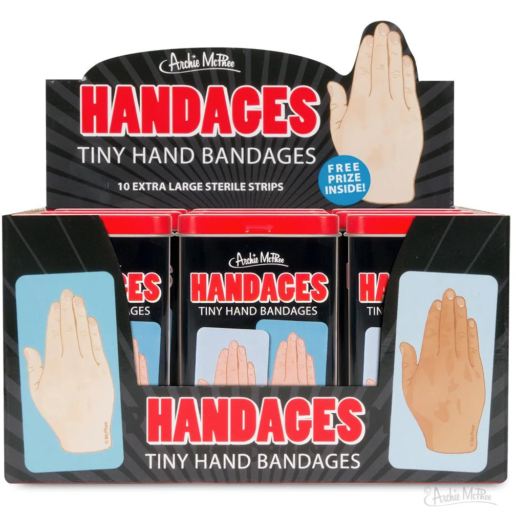 Handages Tiny Hand Bandages | Funny Bandages in a Metal Tin - Image 3