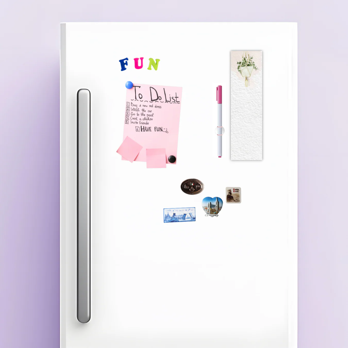 Hanging Plant List Notepad | 9.5" x 2.75" | Holds to Fridge with Strong Magnet - Image 4