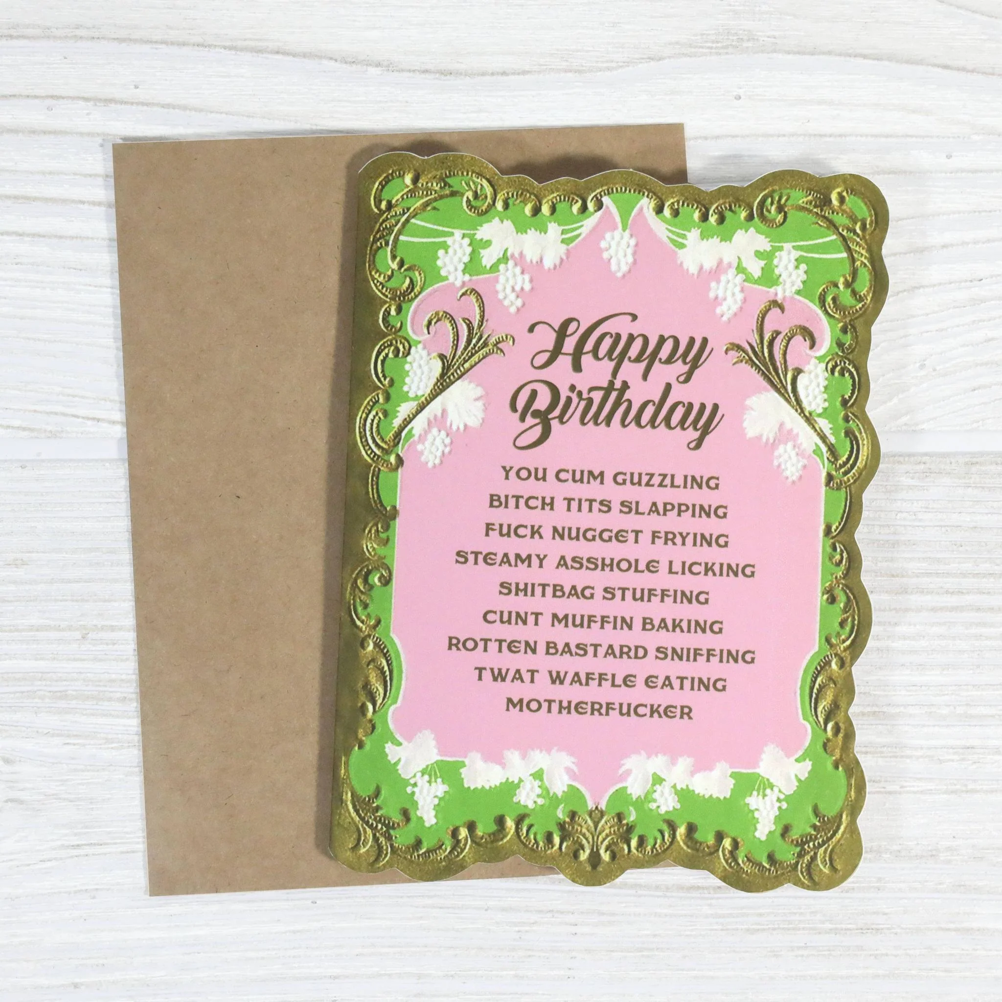 Happy Birthday You Dirty Raunchy Greeting Card - Image 2
