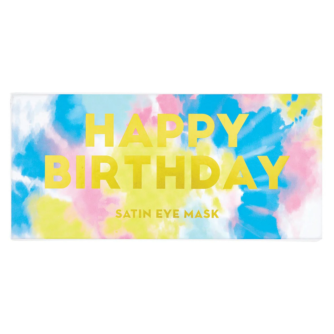 Hot Pink Satin Eye Mask in a Happy Birthday Gift Box - Image 3