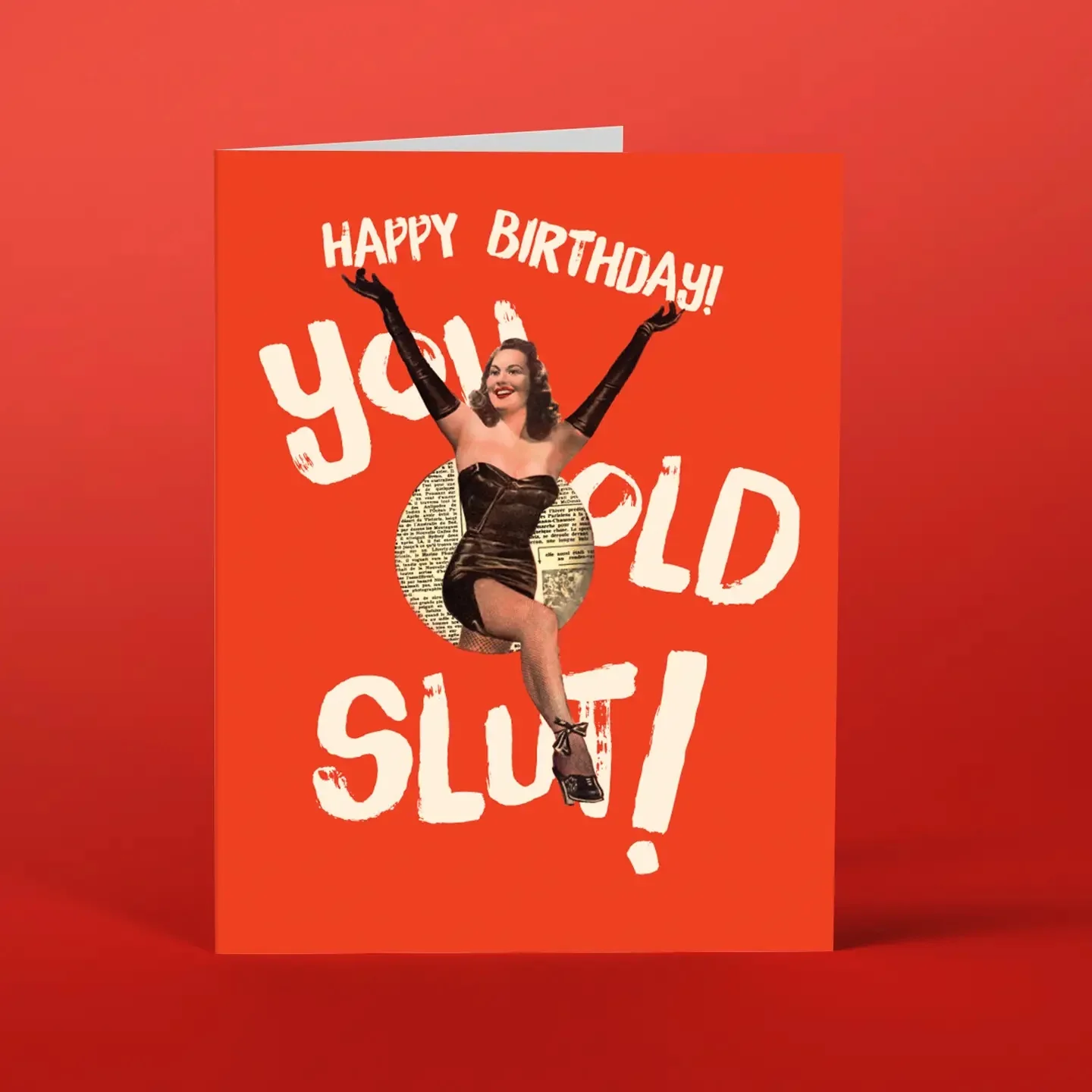 Happy Birthday You Old Slut Greeting Card - Image 3