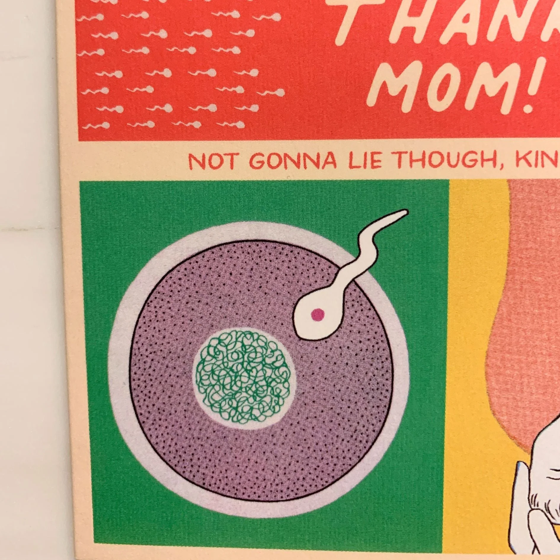 Happy Mother's Day Thanks Mom Kinda Gross Medical Diagram Greeting Card - Image 5