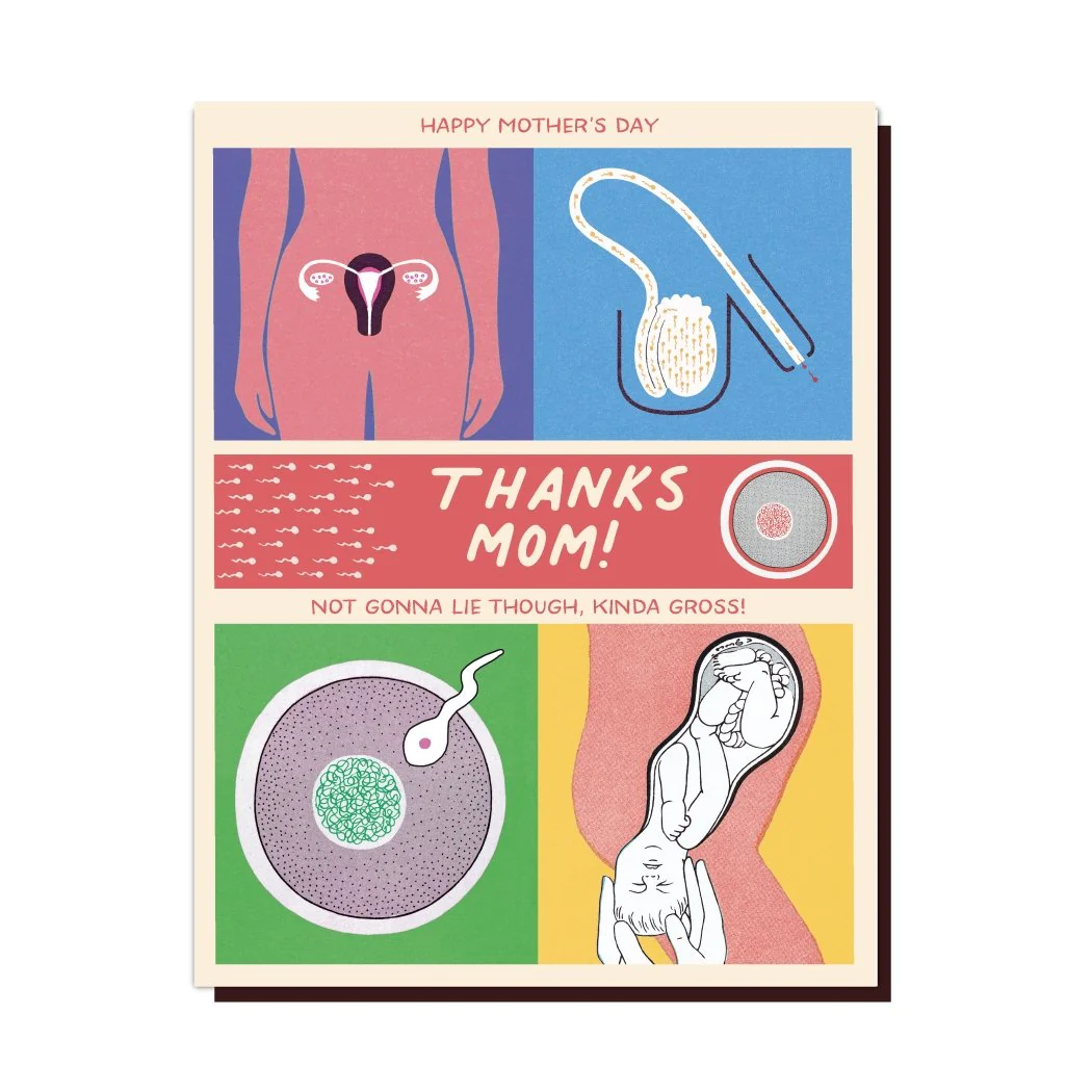 Happy Mother's Day Thanks Mom Kinda Gross Medical Diagram Greeting Card - Image 6